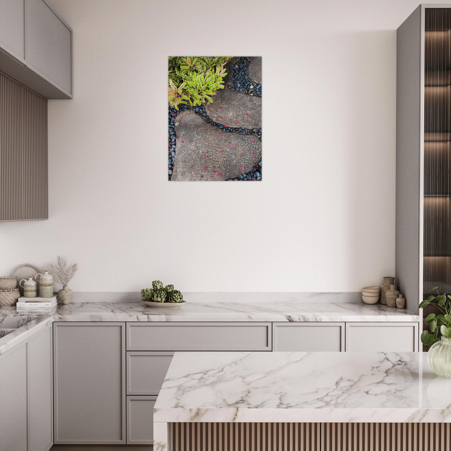 Steps in Paradise Brushed Aluminum Print