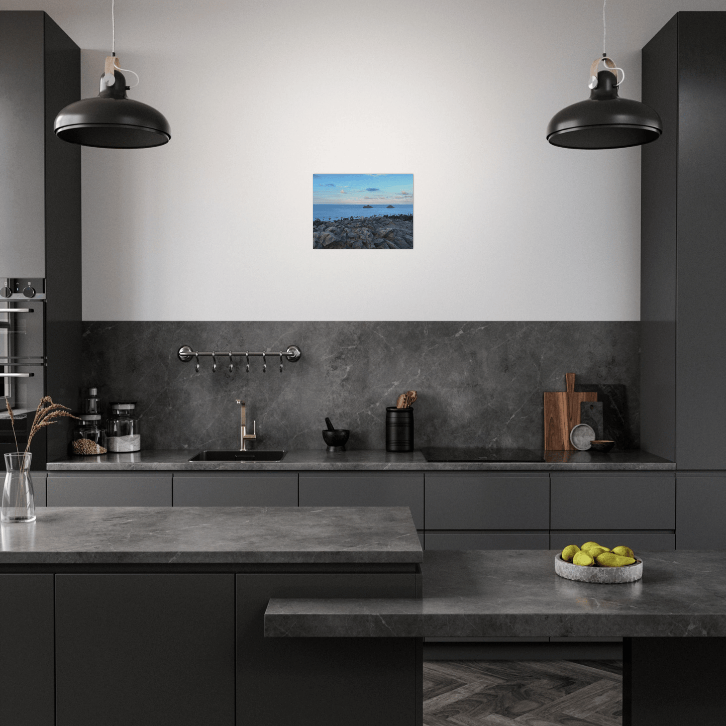 Cliff Home Brushed Aluminum Print