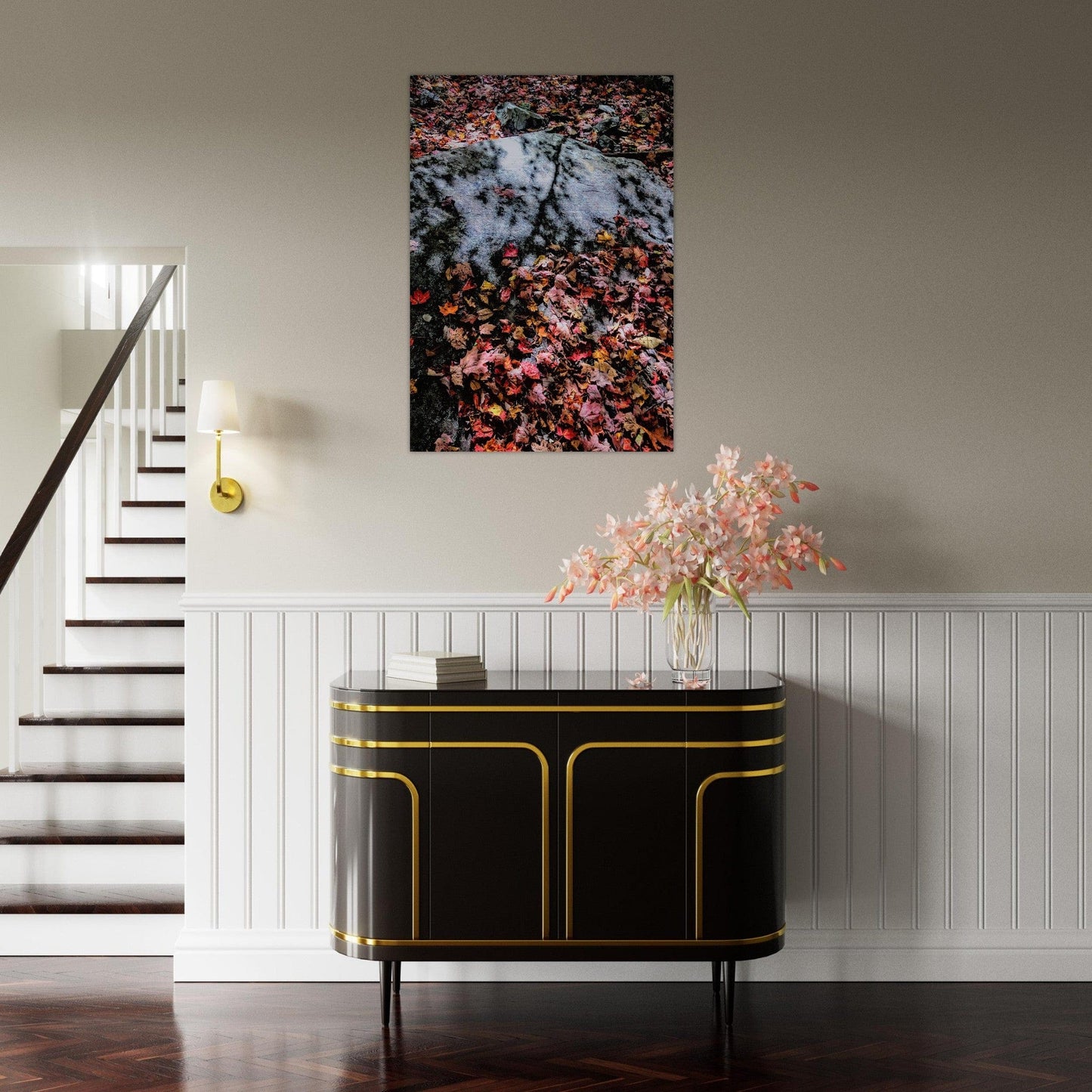 Autumn Flames Brushed Aluminum Print