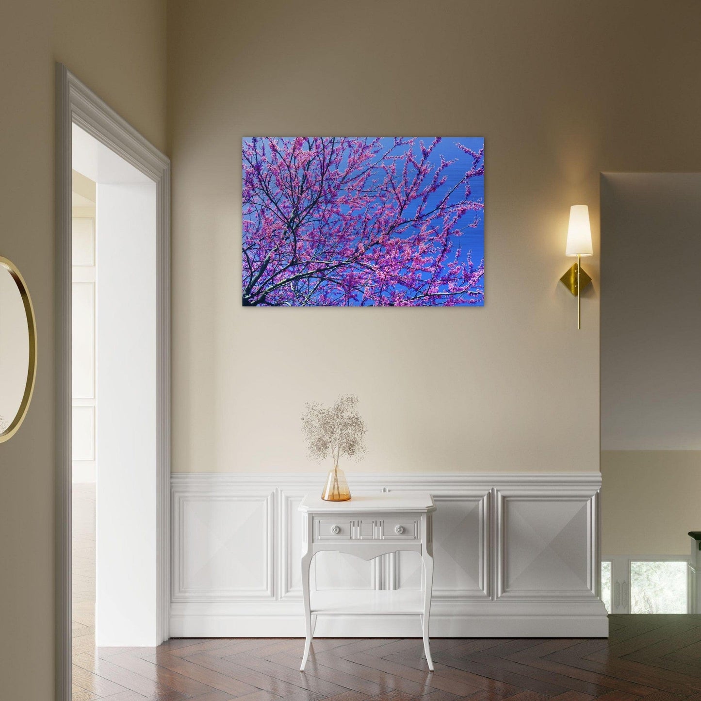 Sakura Trees Brushed Aluminum Print