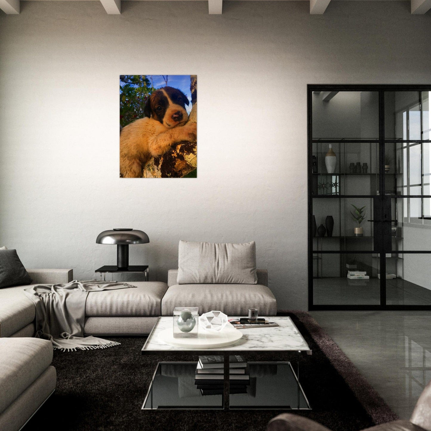 Kerochan Brushed Aluminum Print