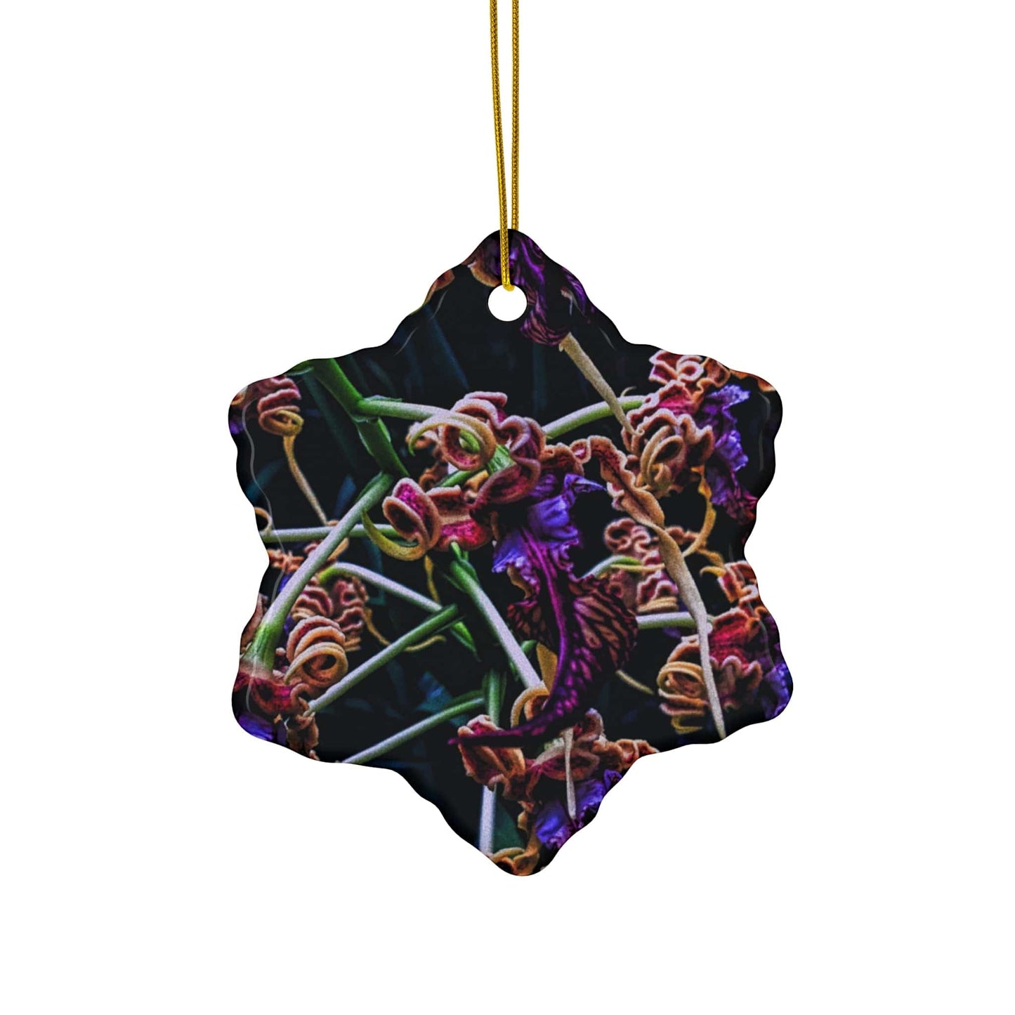 Orchidia Ceramic Ornament, 4 Shapes Available