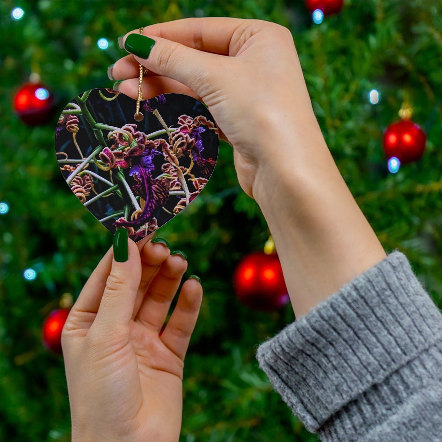 Orchidia Ceramic Ornament, 4 Shapes Available