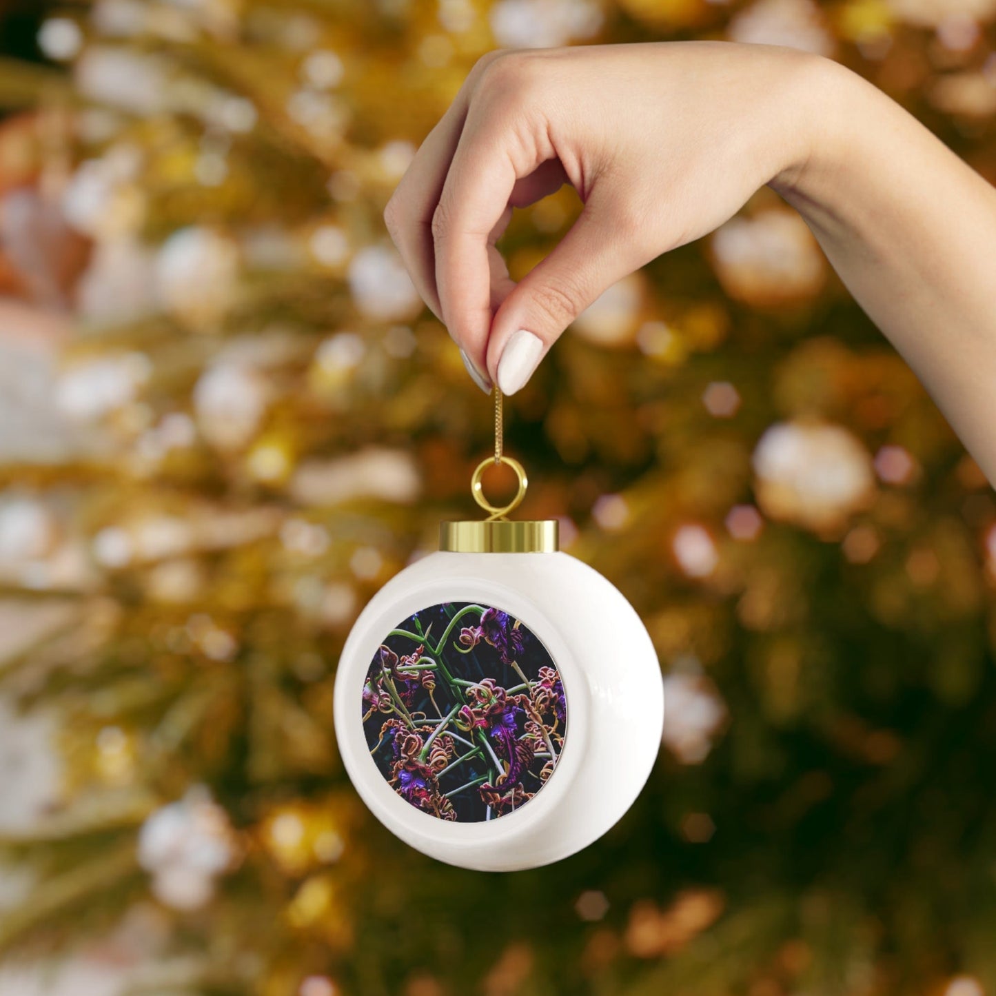 Orchidia Christmas Ball Ornament
