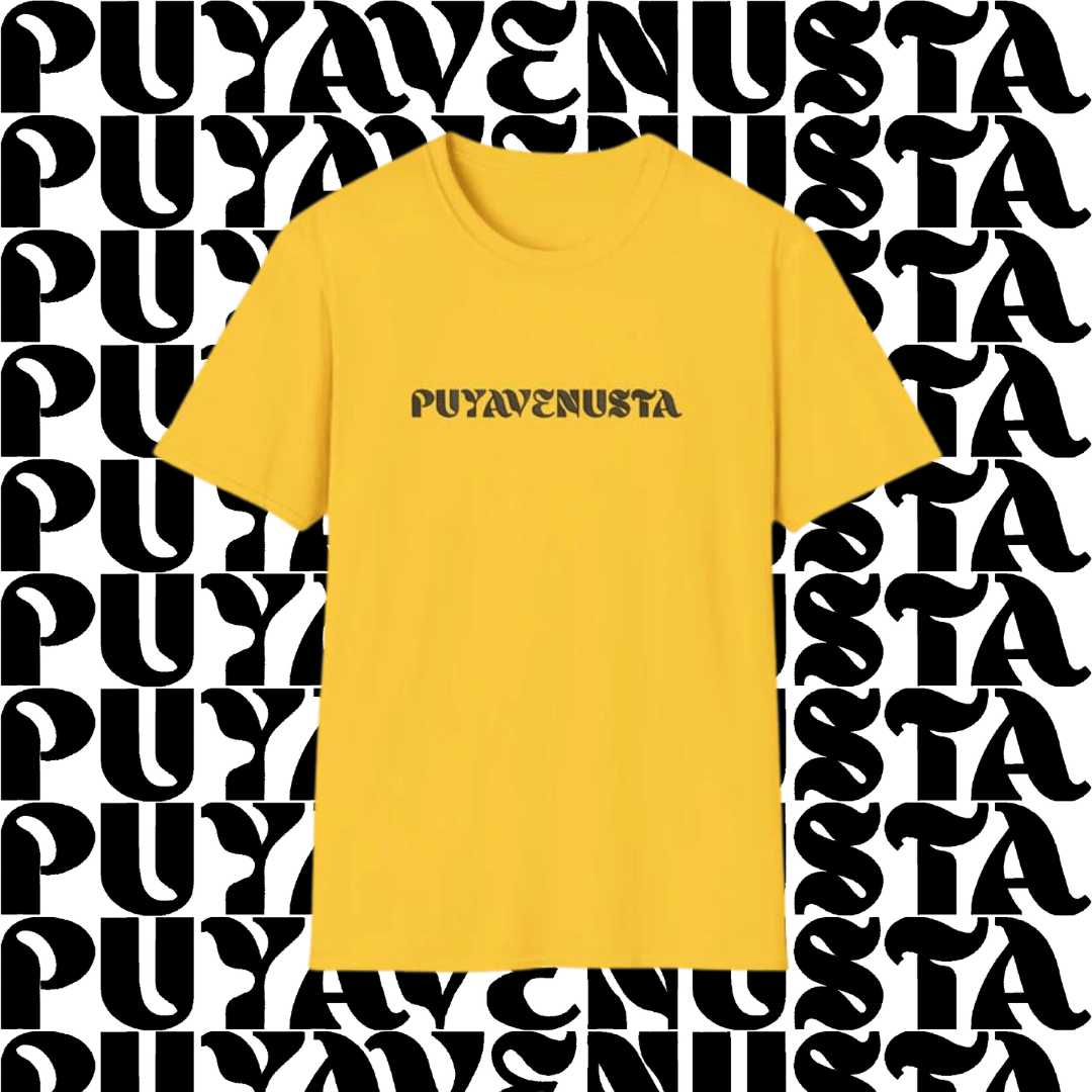 PUYAVENUSTA (BLACK LOGO) - UNISEX SOFTSTYLE T-SHIRT - PUYAVENUSTA