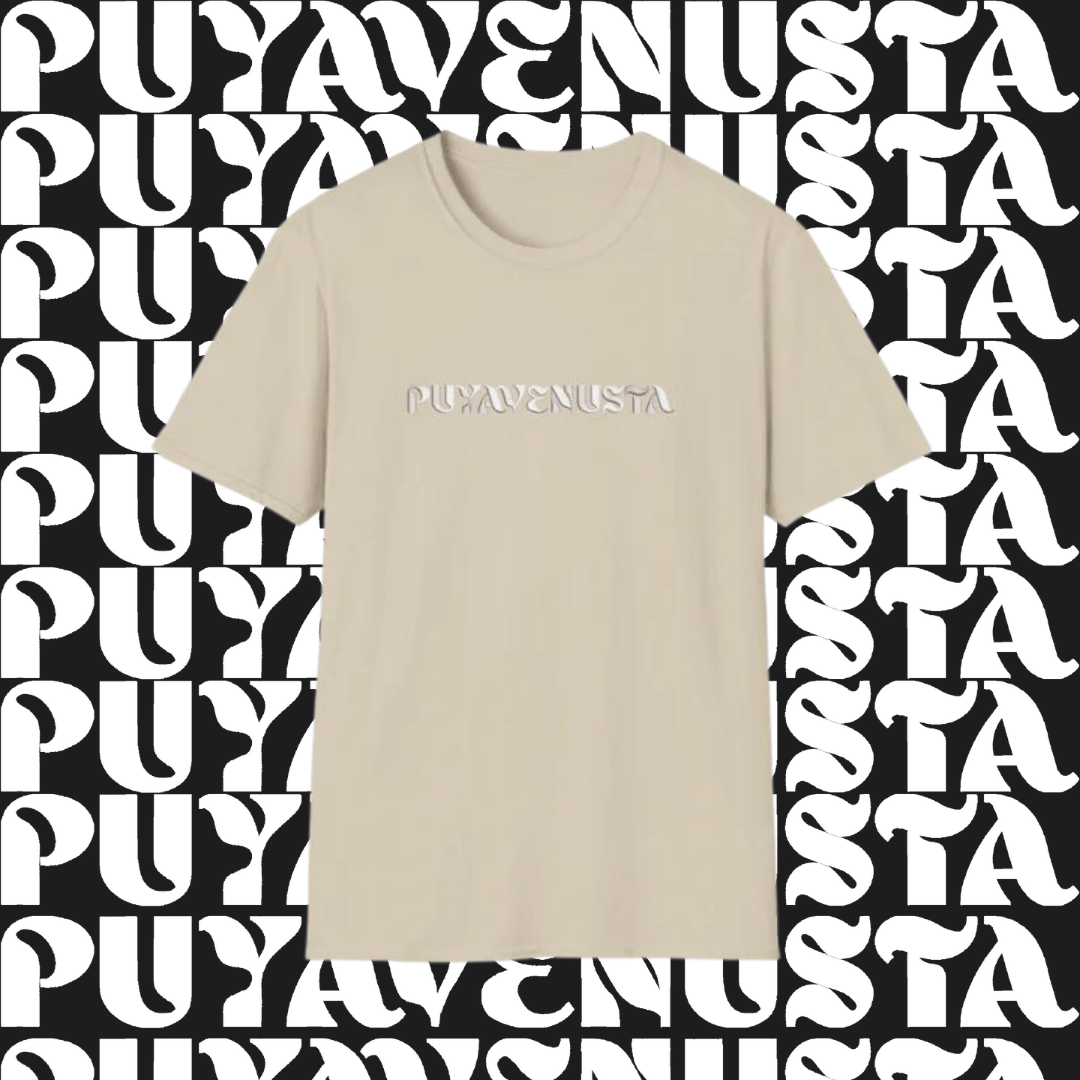 PUYAVENUSTA (WHITE LOGO) - UNISEX SOFTSTYLE T-SHIRT - PUYAVENUSTA