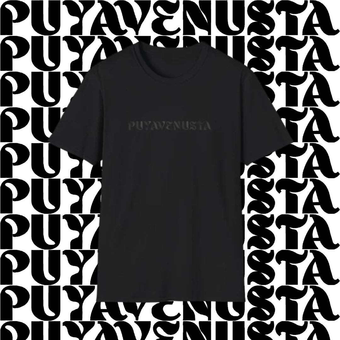 PUYAVENUSTA (BLACK LOGO) - UNISEX SOFTSTYLE T-SHIRT - PUYAVENUSTA