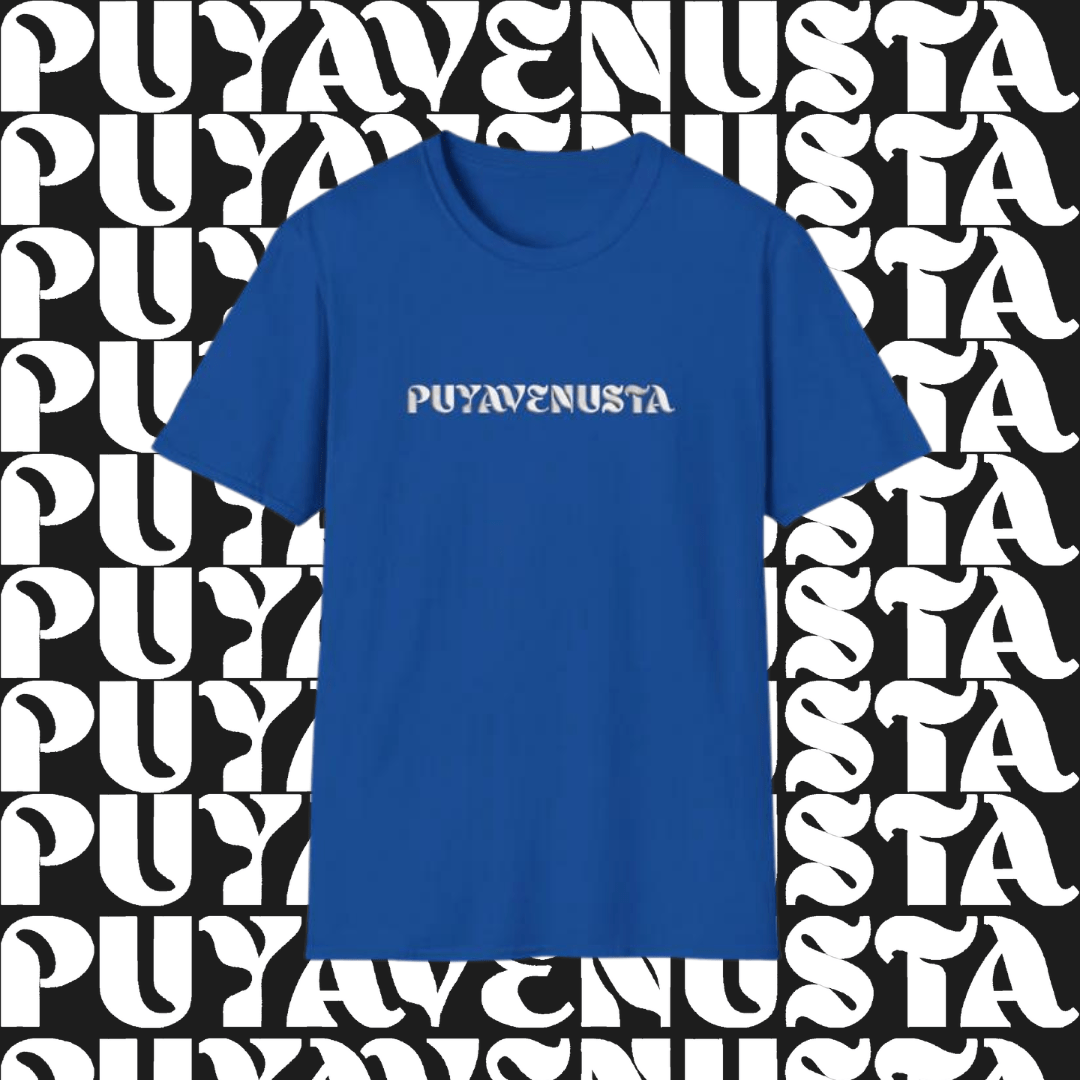 PUYAVENUSTA (WHITE LOGO) - UNISEX SOFTSTYLE T-SHIRT - PUYAVENUSTA