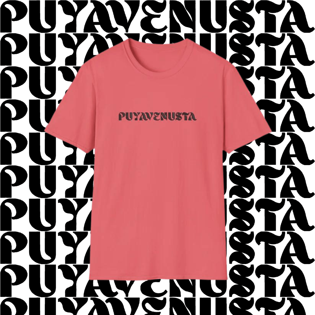 PUYAVENUSTA (BLACK LOGO) - UNISEX SOFTSTYLE T-SHIRT - PUYAVENUSTA