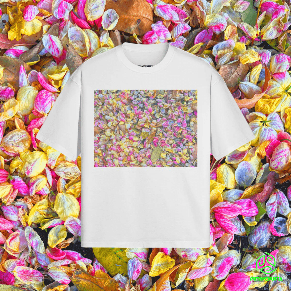HAWAIIAN PETALS - PREMIUM COTTON BOXY T-SHIRT - PUYAVENUSTA