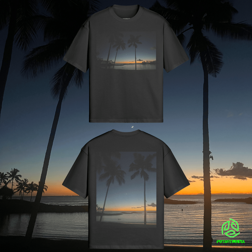 KO OLINA LAGOONS - PREMIUM COTTON BOXY T-SHIRT - PUYAVENUSTA