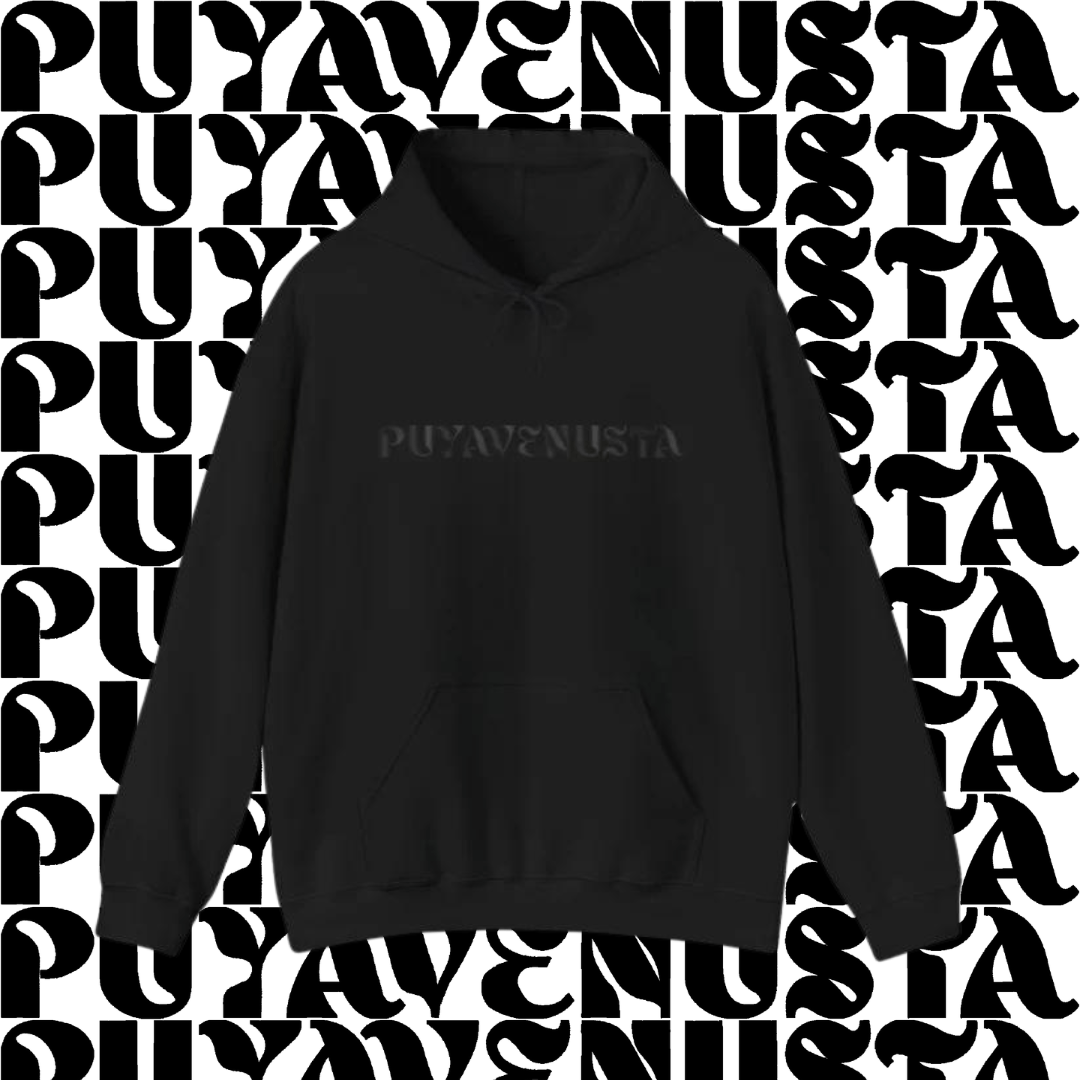 PUYAVENUSTA (BLACK LOGO) - HOODIE - PUYAVENUSTA
