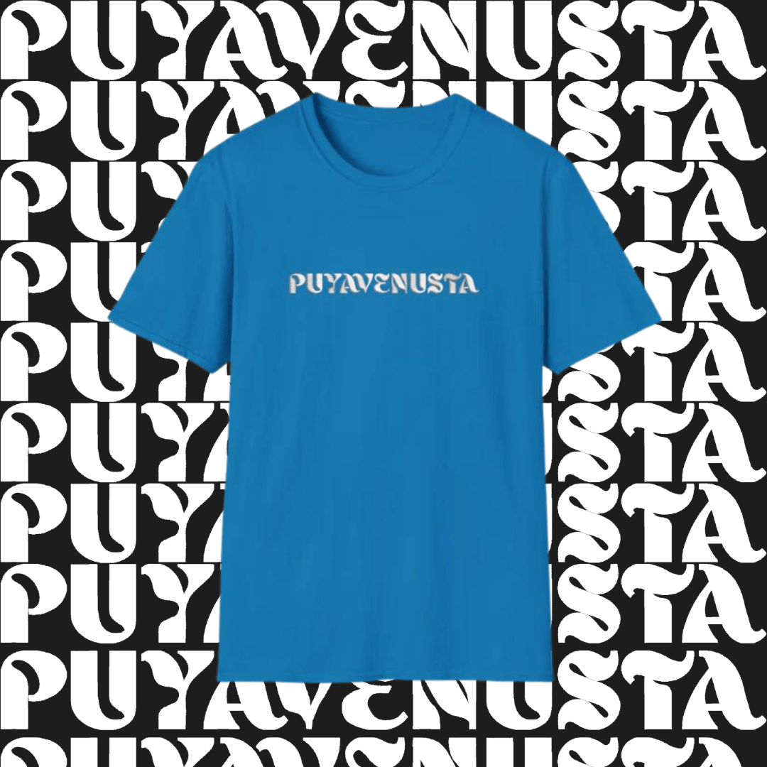 PUYAVENUSTA (WHITE LOGO) - UNISEX SOFTSTYLE T-SHIRT - PUYAVENUSTA