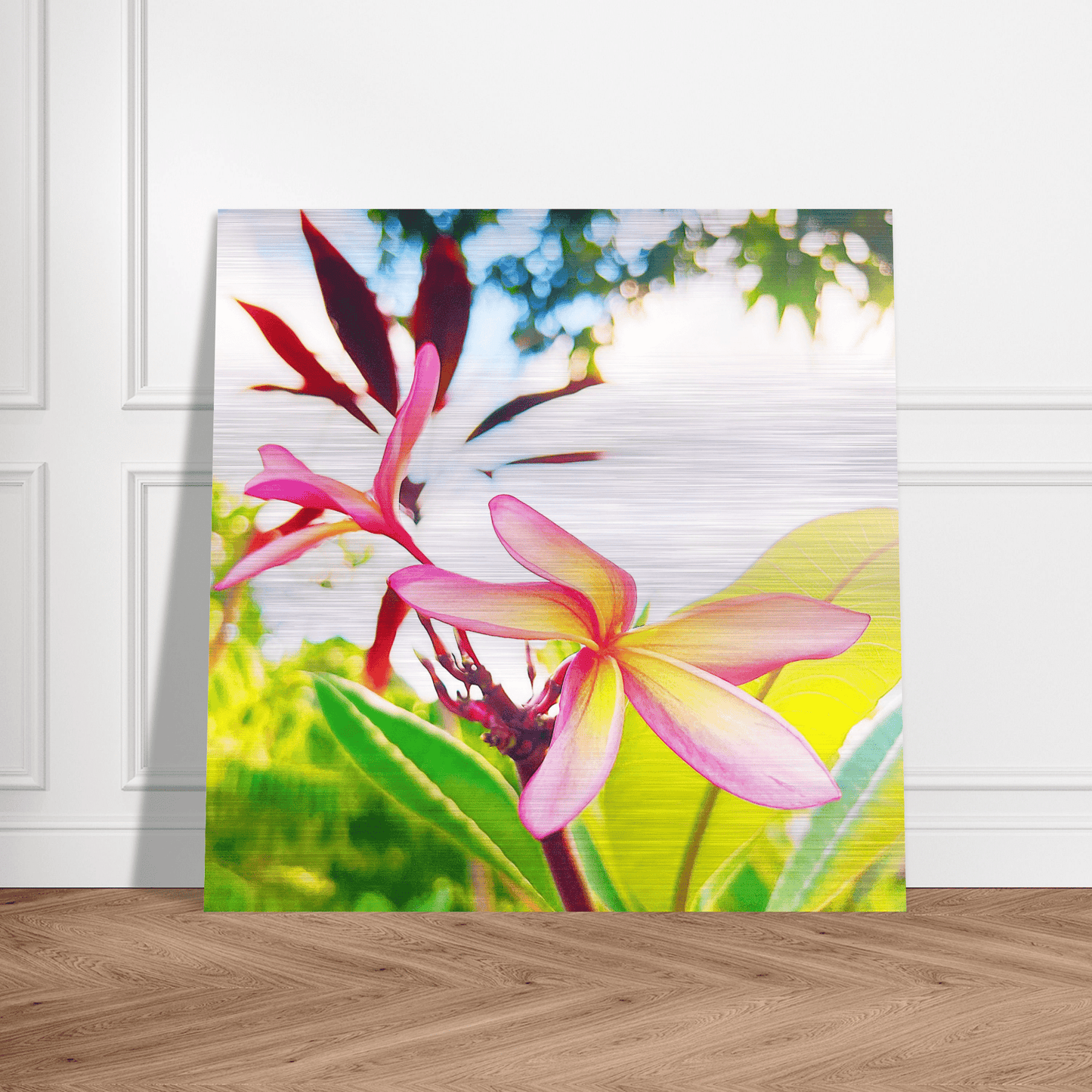 Plumerion Brushed Aluminum Print