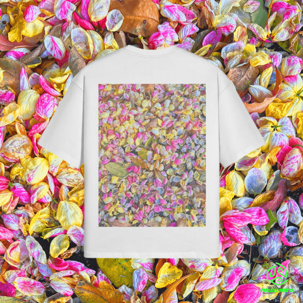 HAWAIIAN PETALS - PREMIUM COTTON BOXY T-SHIRT - PUYAVENUSTA
