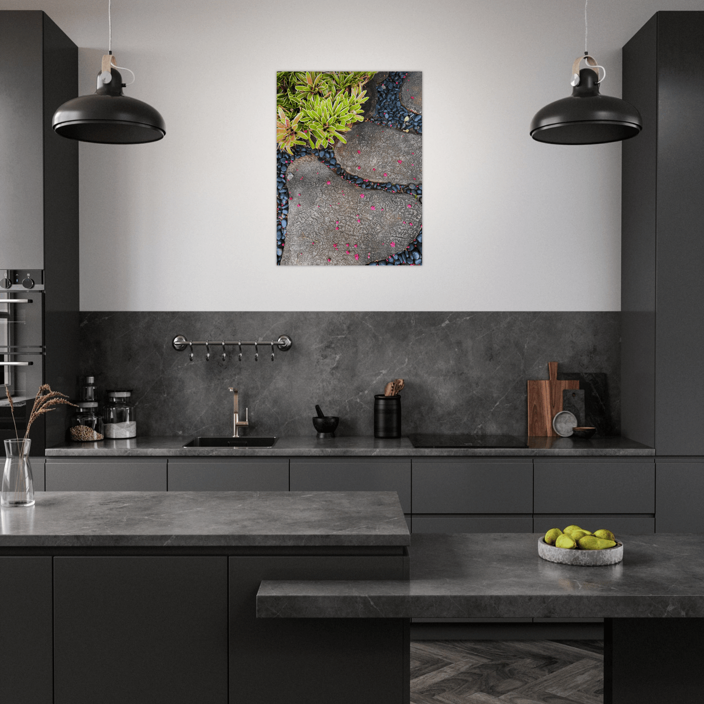 Steps in Paradise Brushed Aluminum Print