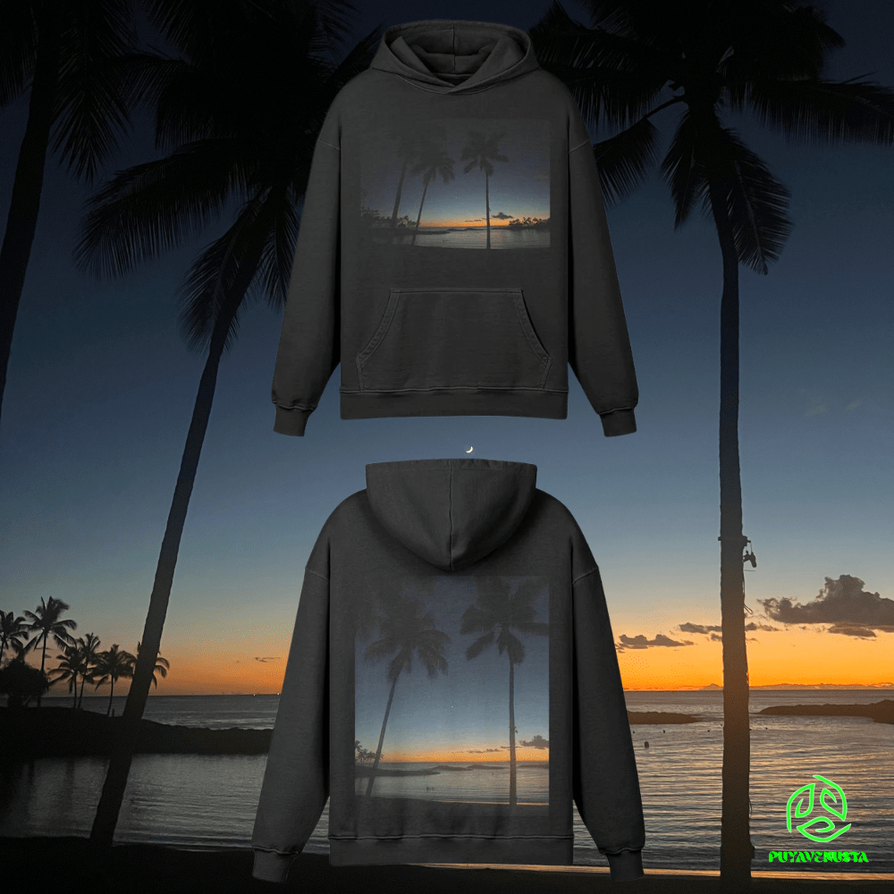 KO OLINA LAGOONS - PREMIUM COTTON HOODIE - PUYAVENUSTA