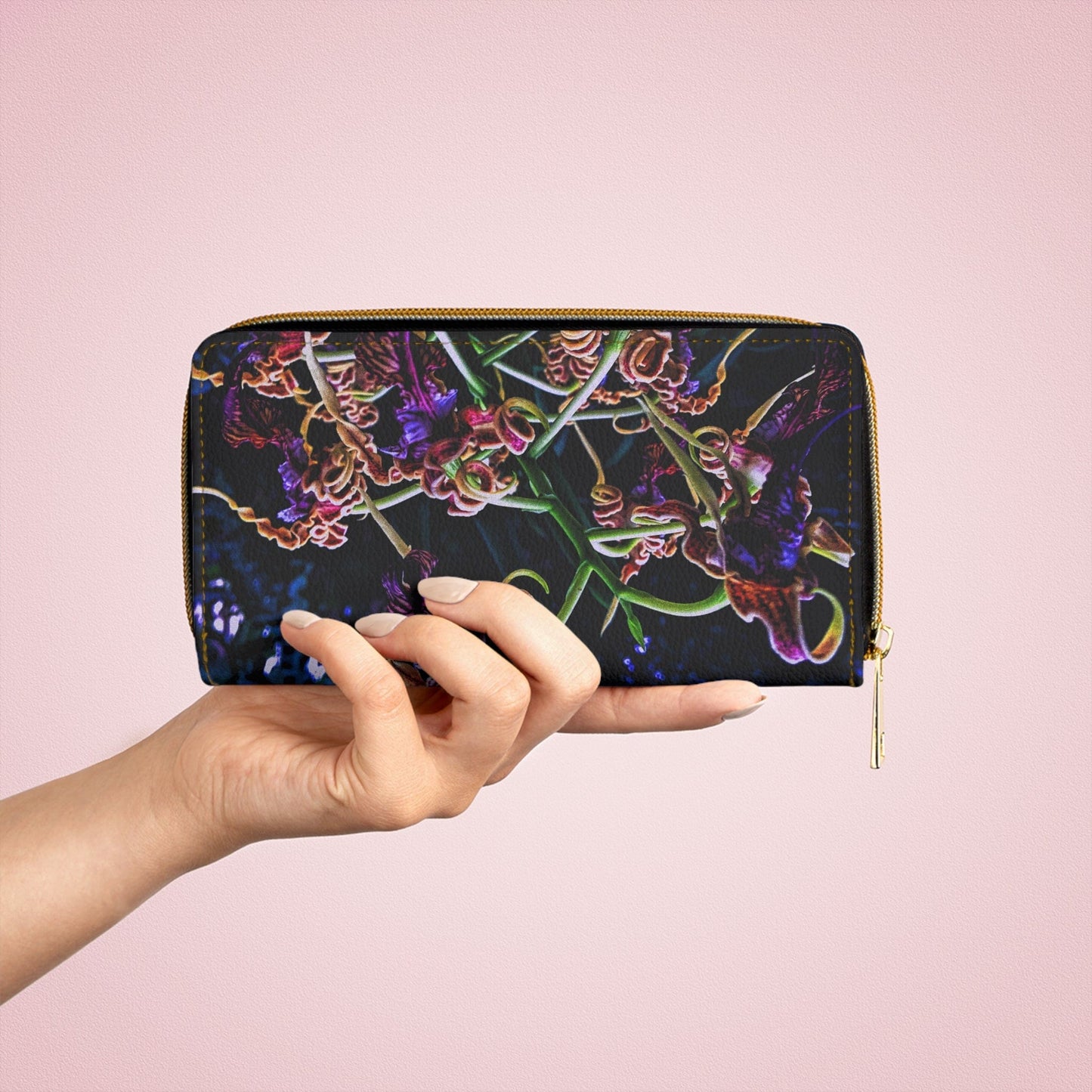 Orchidia Zipper Wallet
