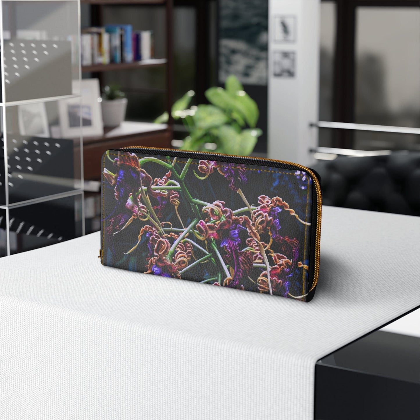 Orchidia Zipper Wallet