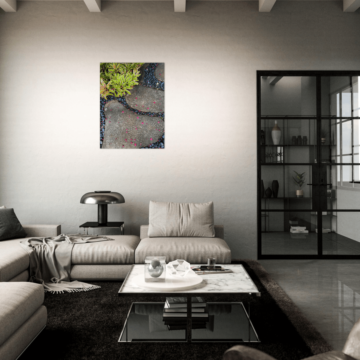 Steps in Paradise Brushed Aluminum Print