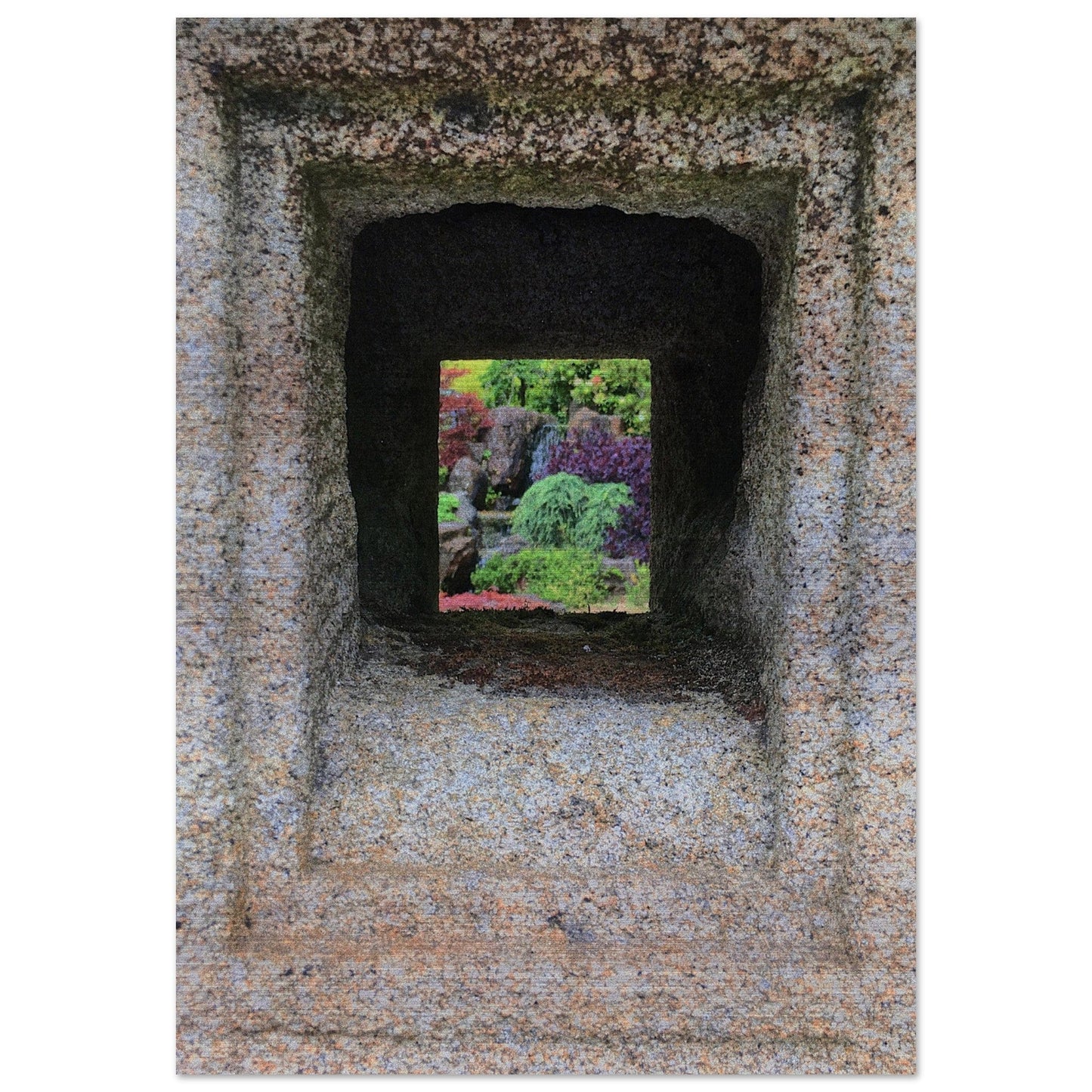Zen Garden Brushed Aluminum Print