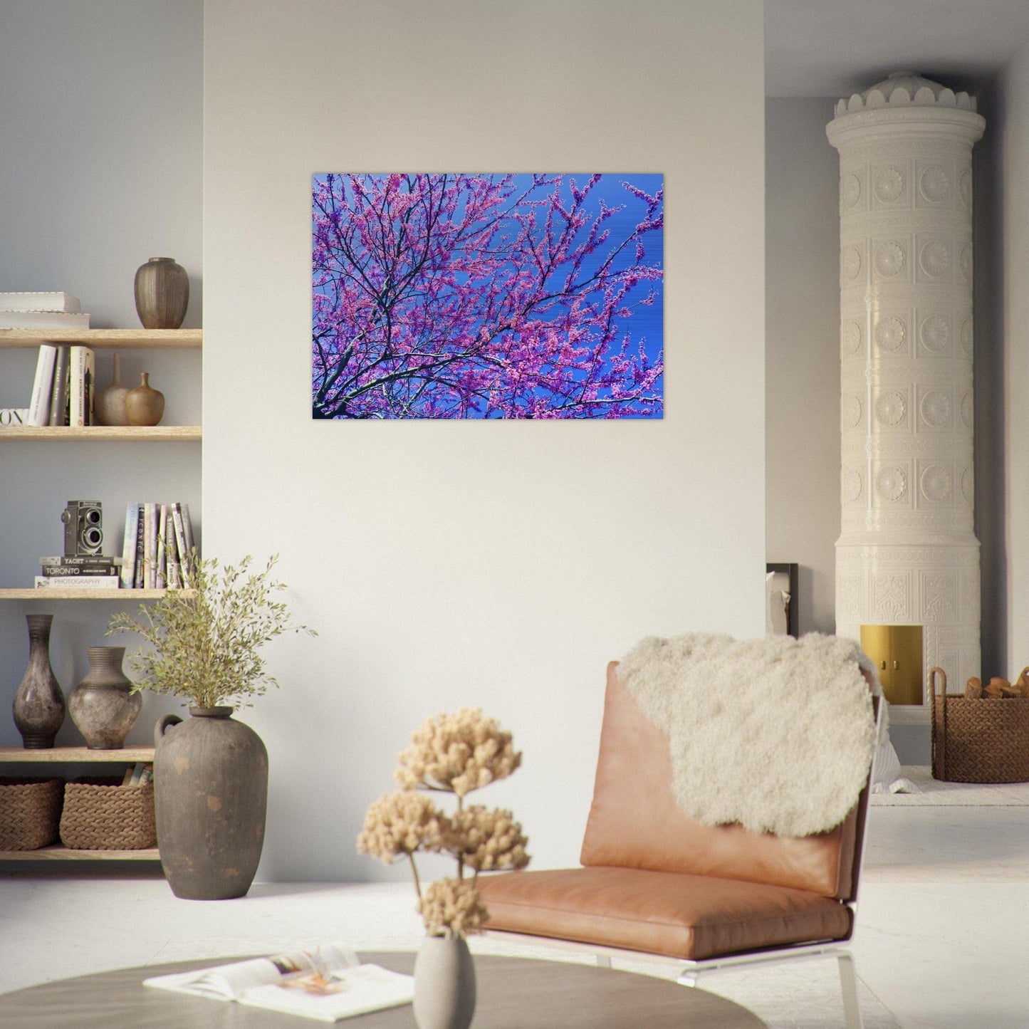 Sakura Trees Brushed Aluminum Print