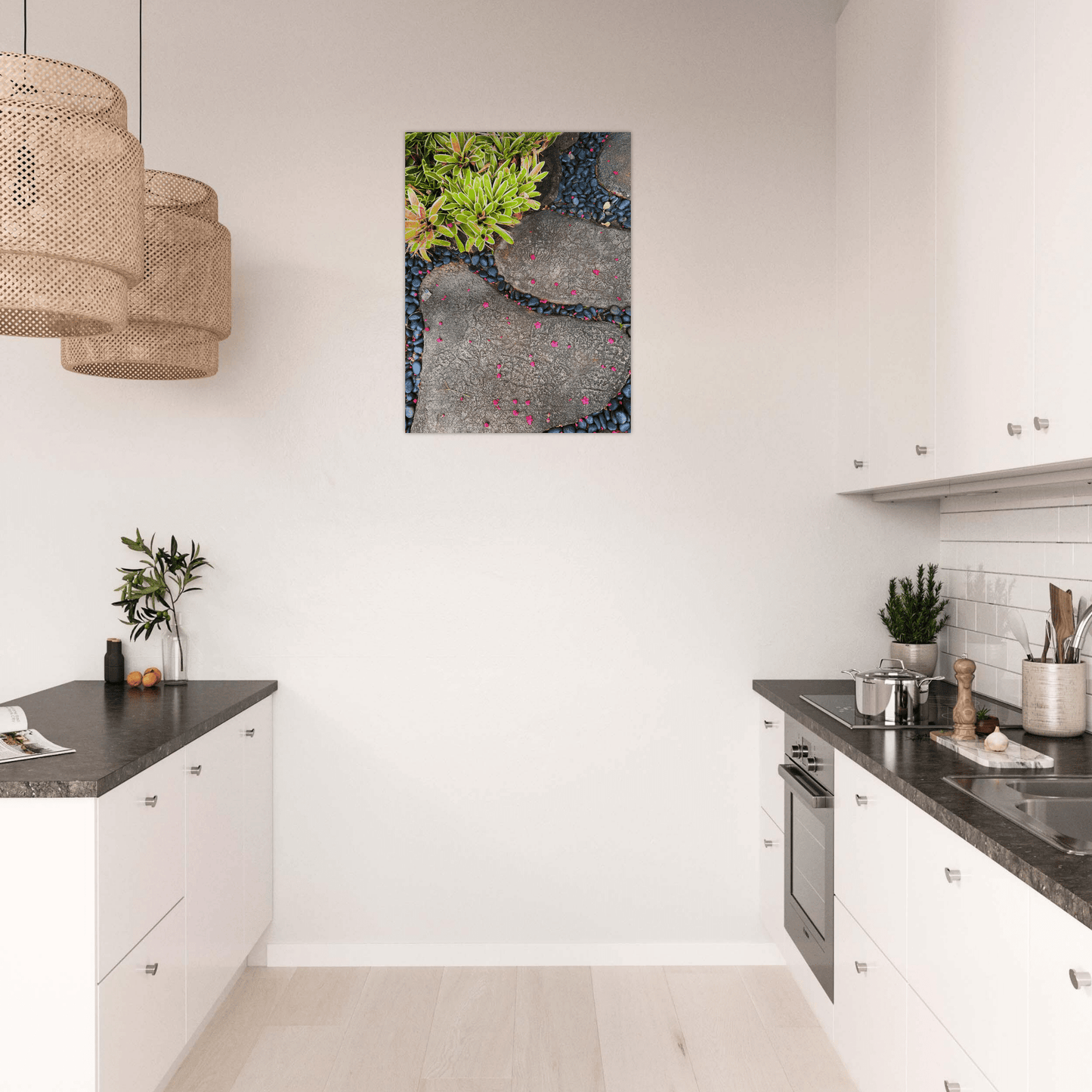 Steps in Paradise Brushed Aluminum Print