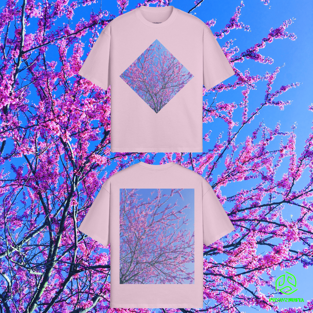 SAKURA BLOSSOMS - PREMIUM COTTON BOXY T-SHIRT - PUYAVENUSTA