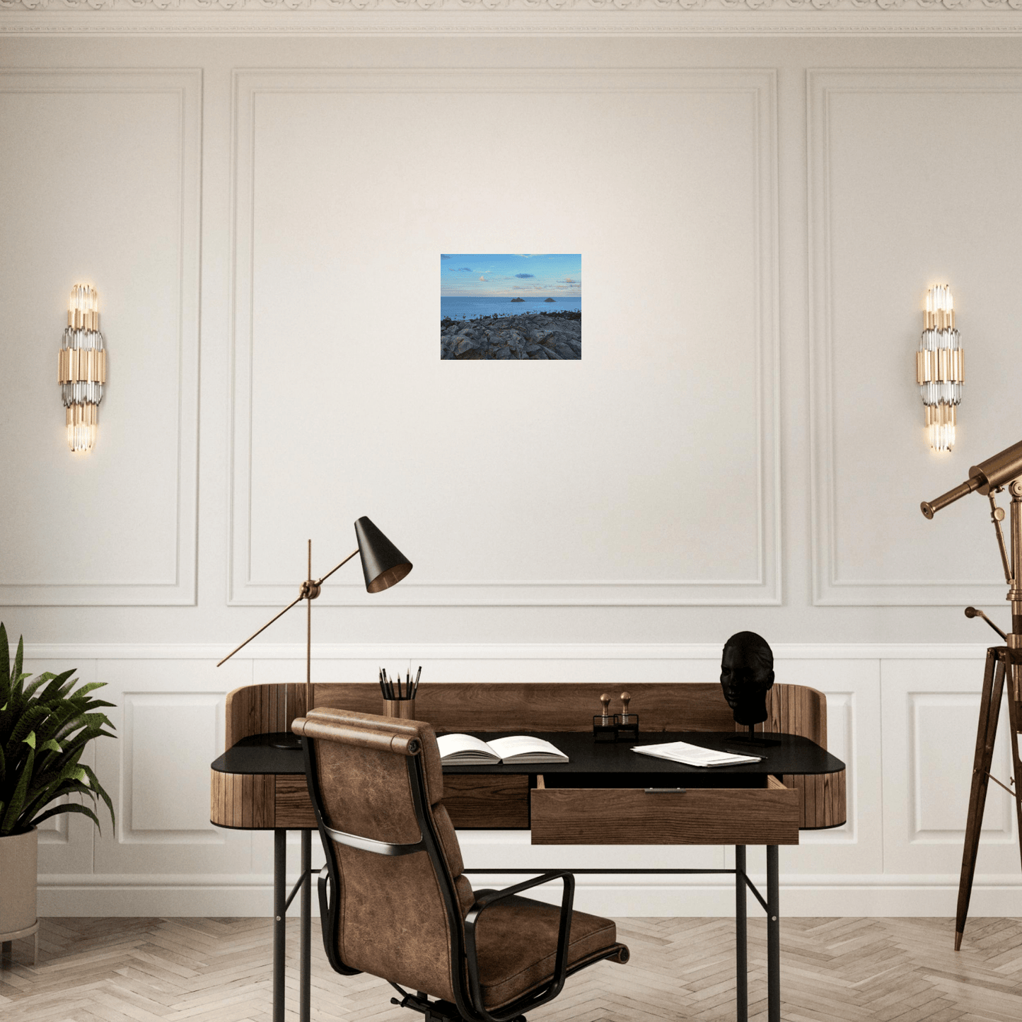 Cliff Home Brushed Aluminum Print