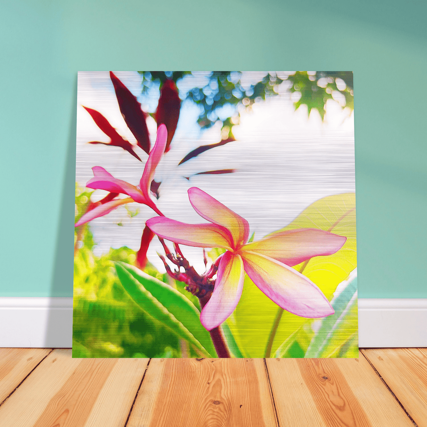 Plumerion Brushed Aluminum Print