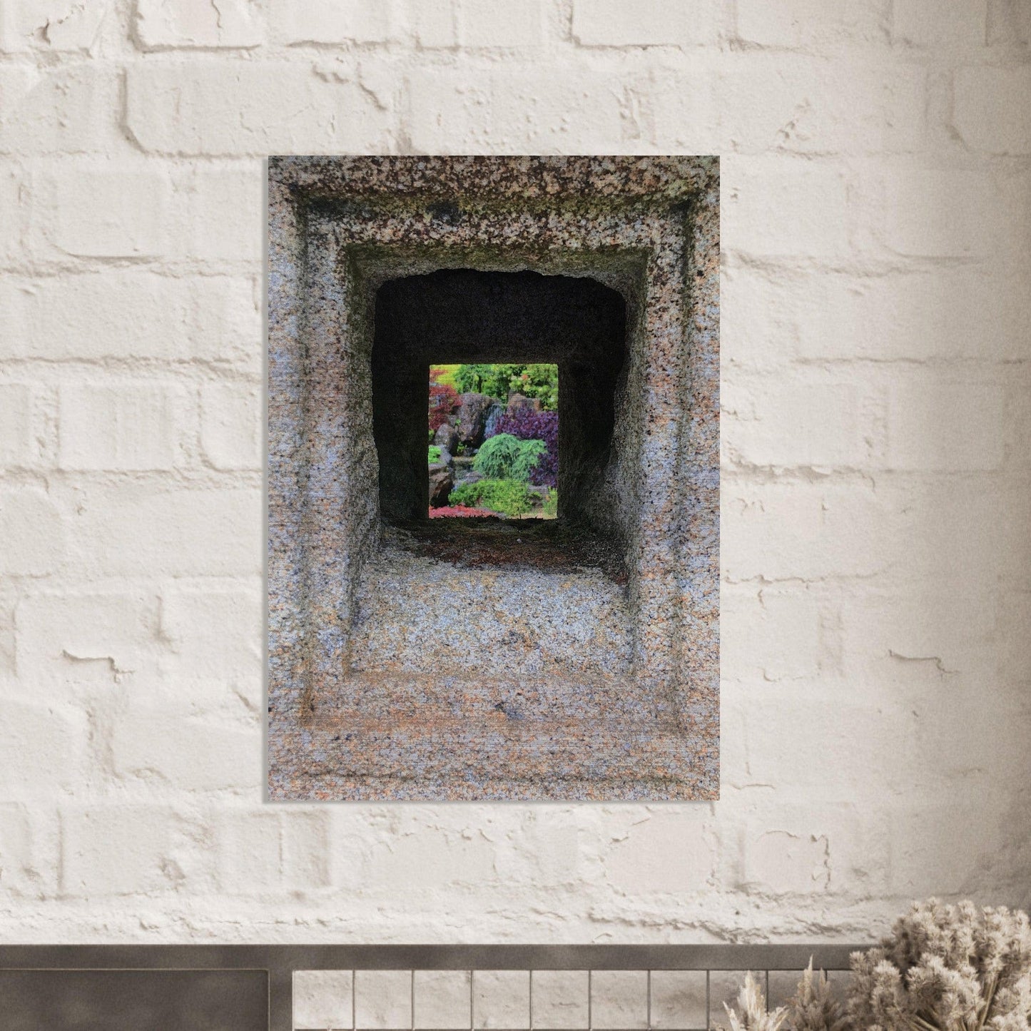 Zen Garden Brushed Aluminum Print