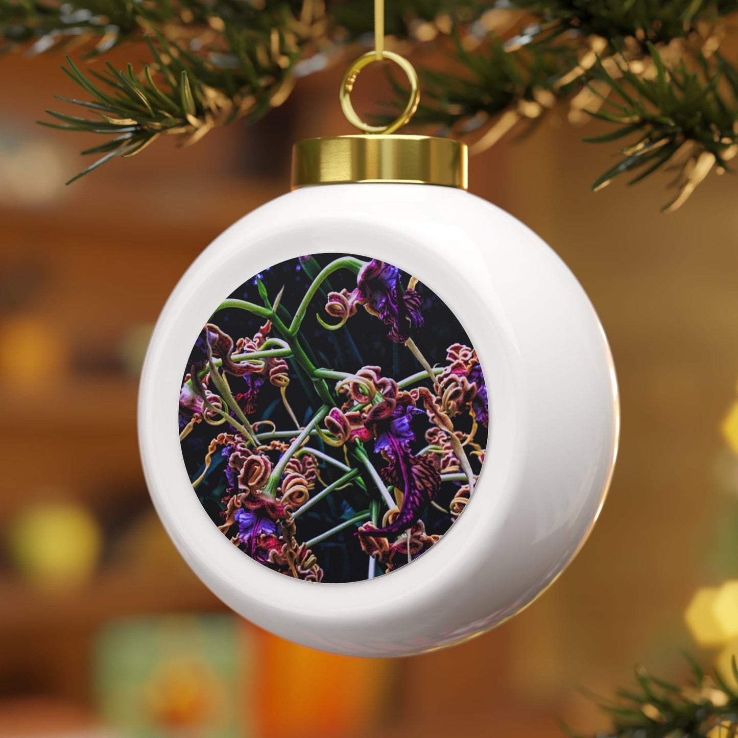 Orchidia Christmas Ball Ornament