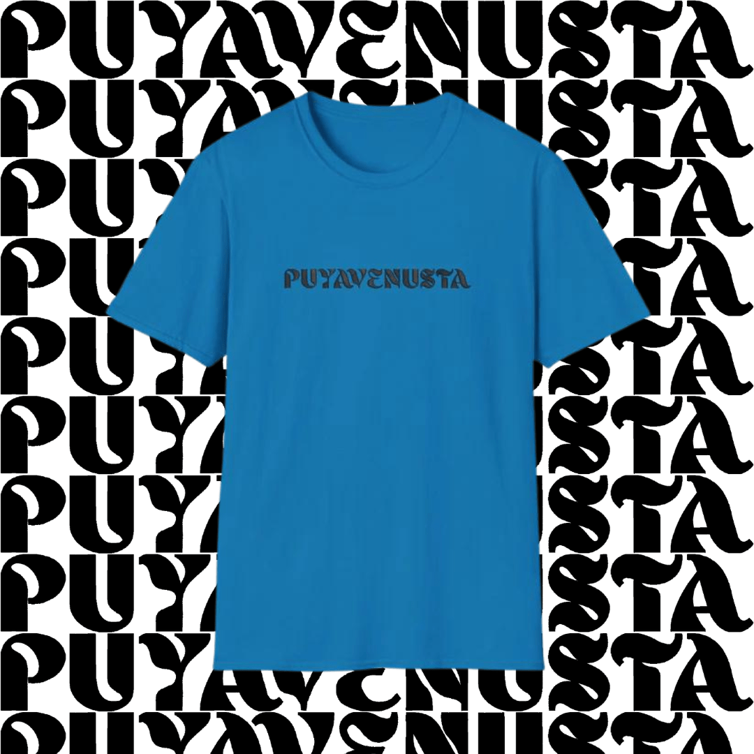 PUYAVENUSTA (BLACK LOGO) - UNISEX SOFTSTYLE T-SHIRT - PUYAVENUSTA