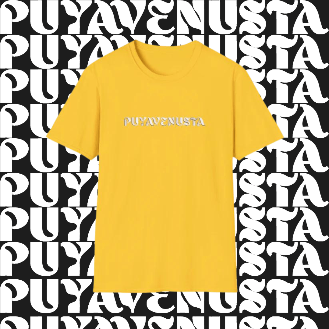 PUYAVENUSTA (WHITE LOGO) - UNISEX SOFTSTYLE T-SHIRT - PUYAVENUSTA
