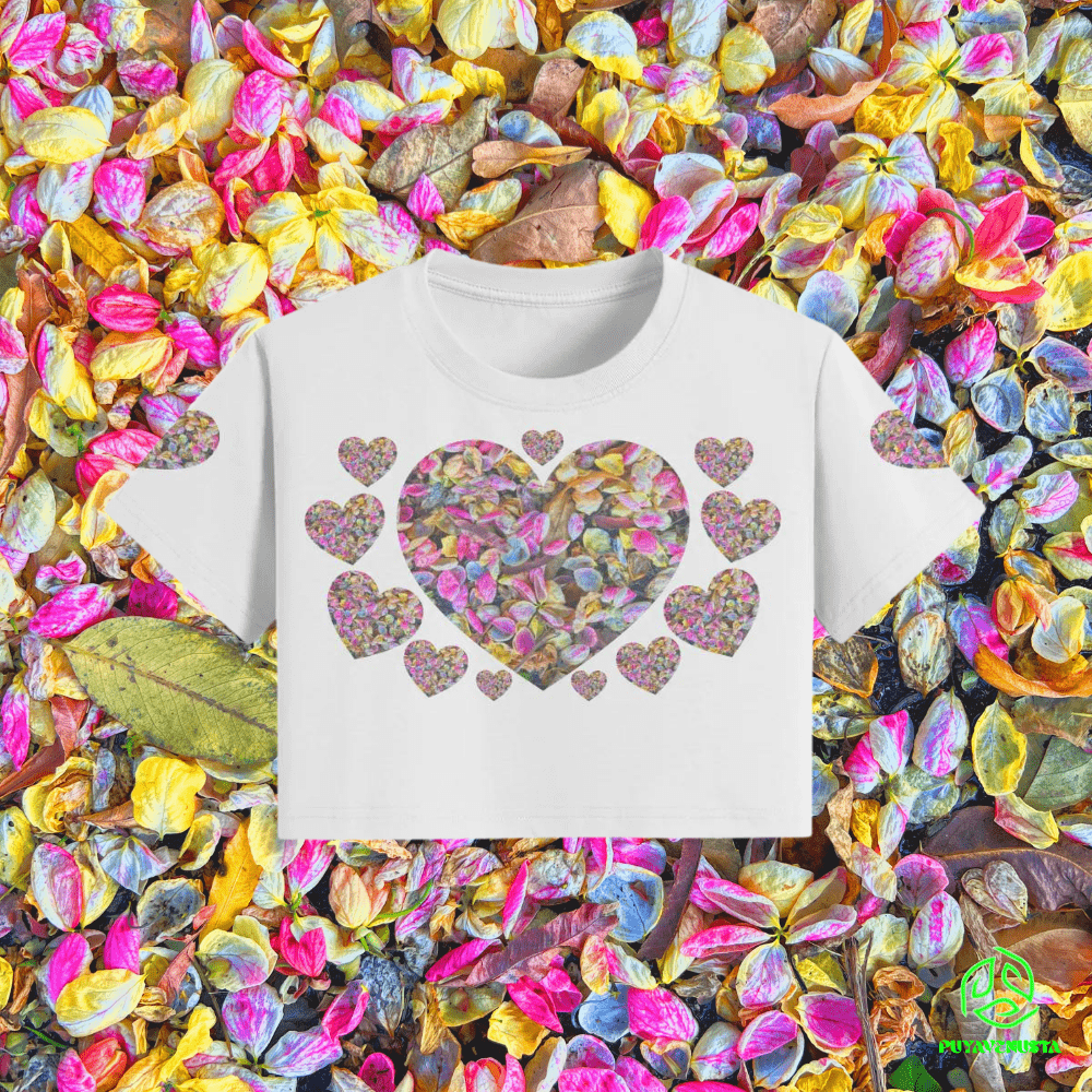 HAWAIIAN HEART PETALS - CROP TOP - PUYAVENUSTA