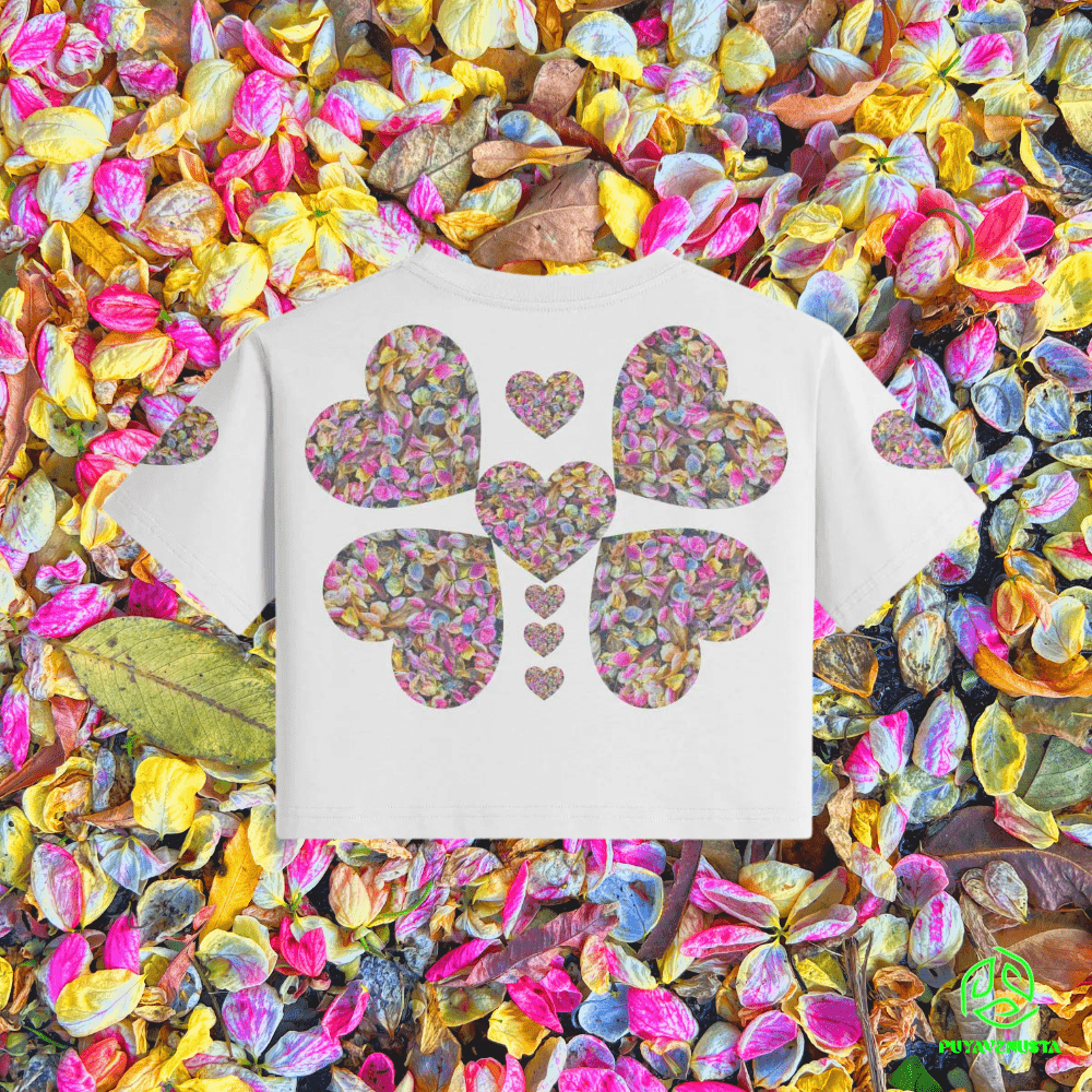 HAWAIIAN HEART PETALS - CROP TOP - PUYAVENUSTA