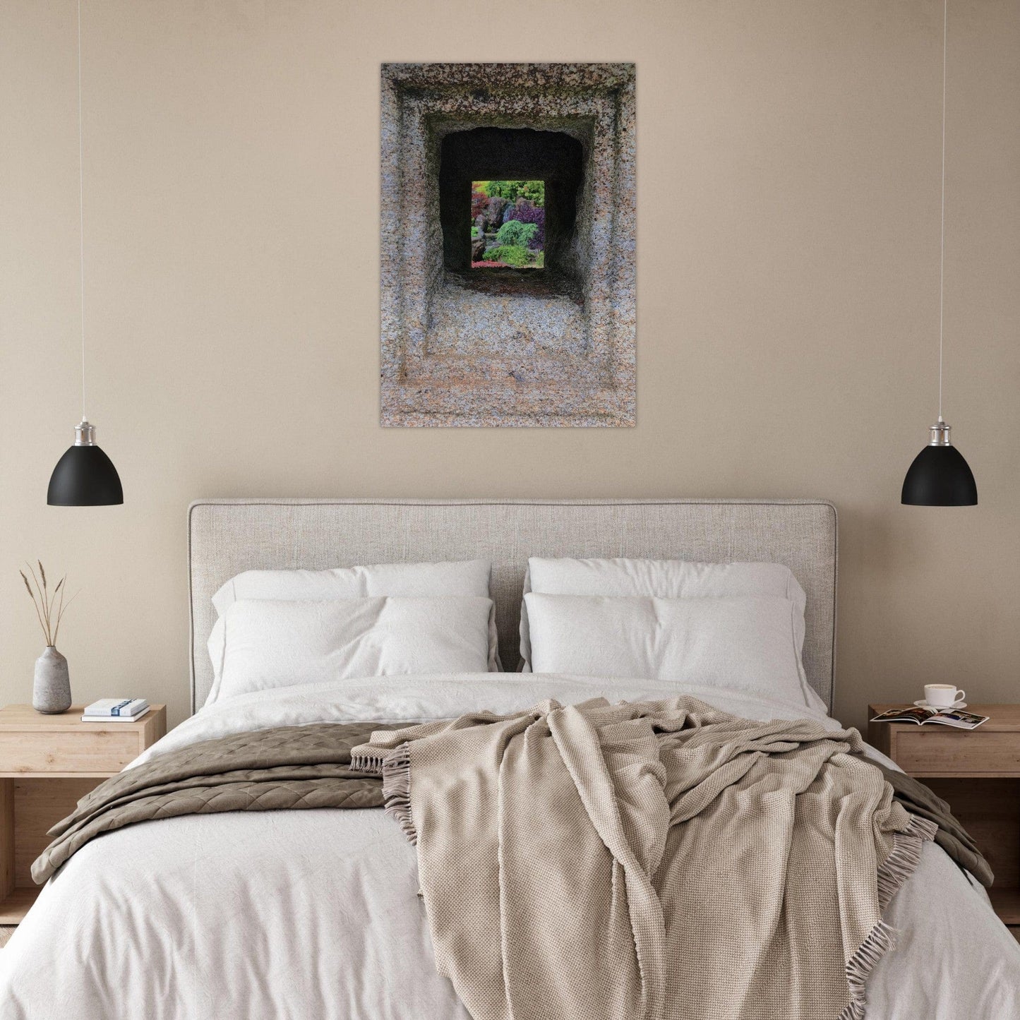 Zen Garden Brushed Aluminum Print