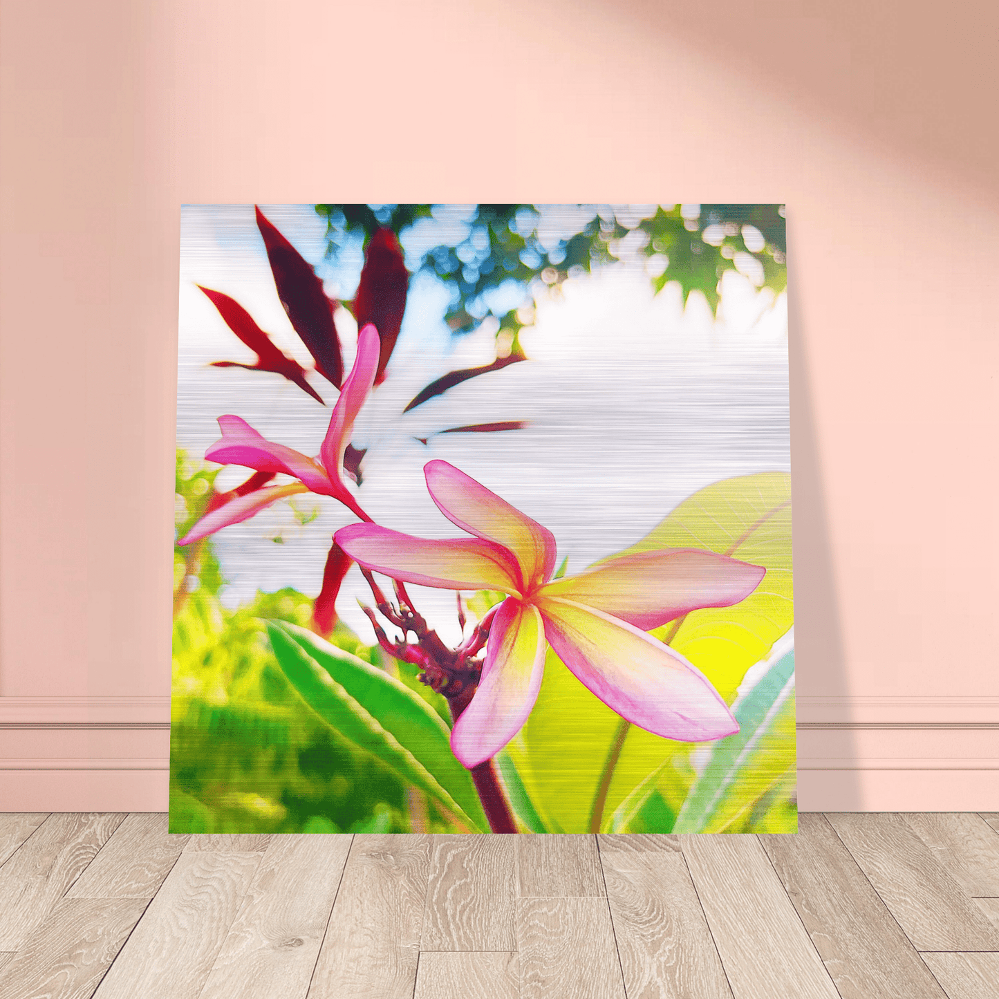 Plumerion Brushed Aluminum Print
