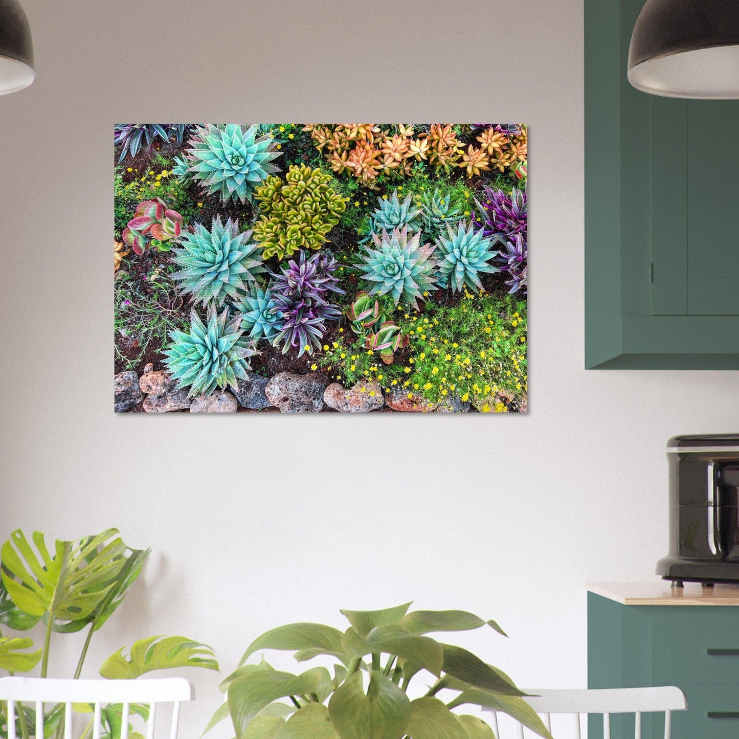 Cactus Mat Brushed Aluminum Print