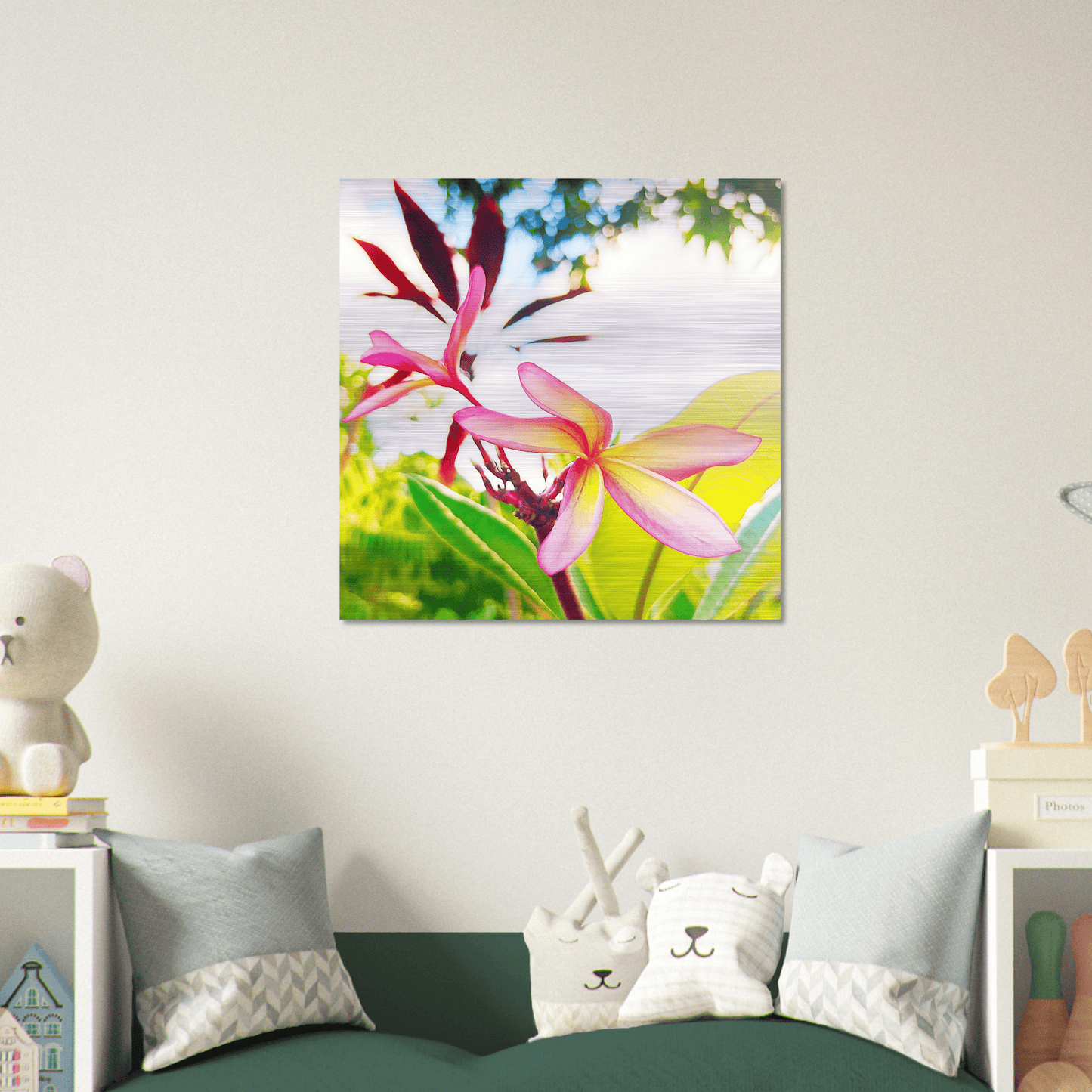 Plumerion Brushed Aluminum Print