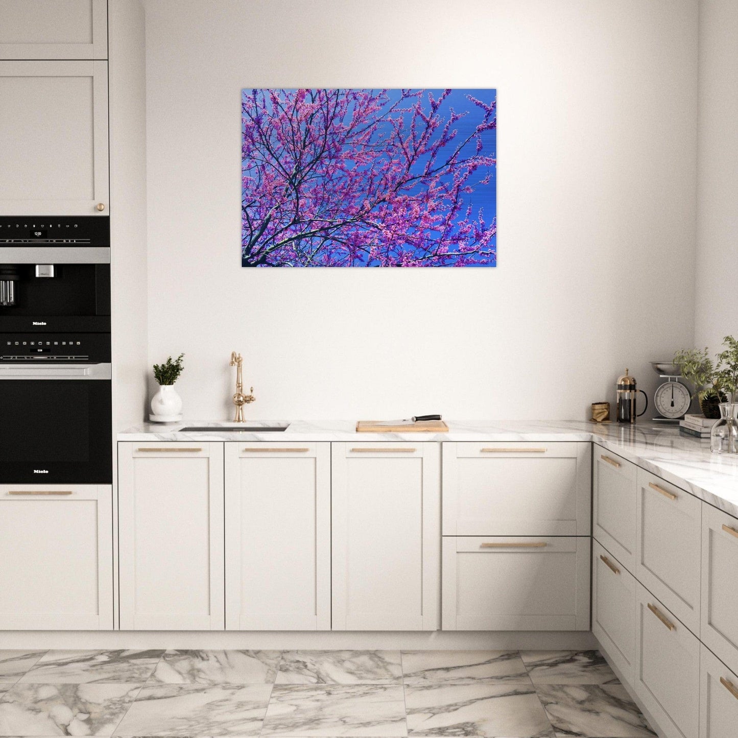 Sakura Trees Brushed Aluminum Print