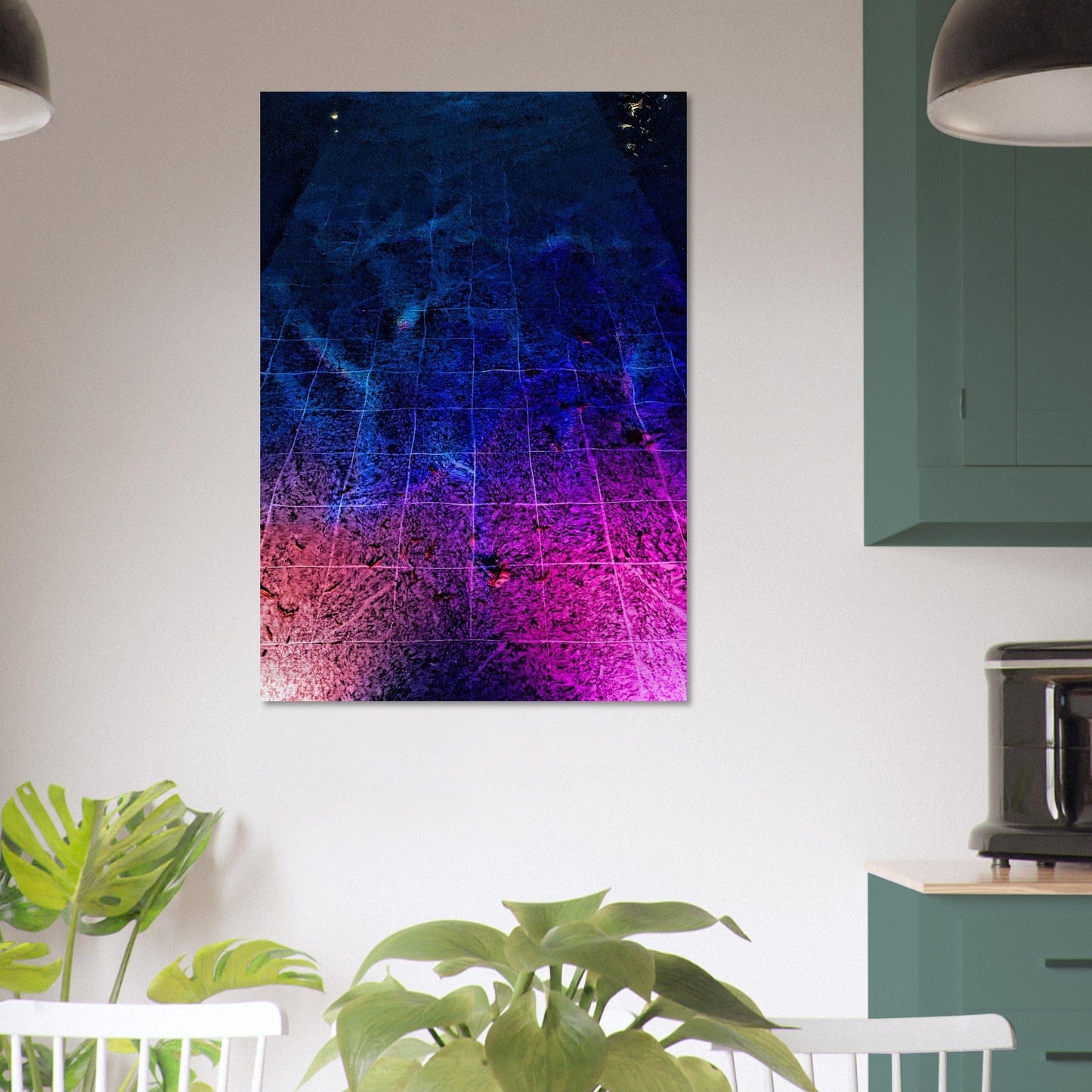 Trippy Nights Brushed Aluminum Print