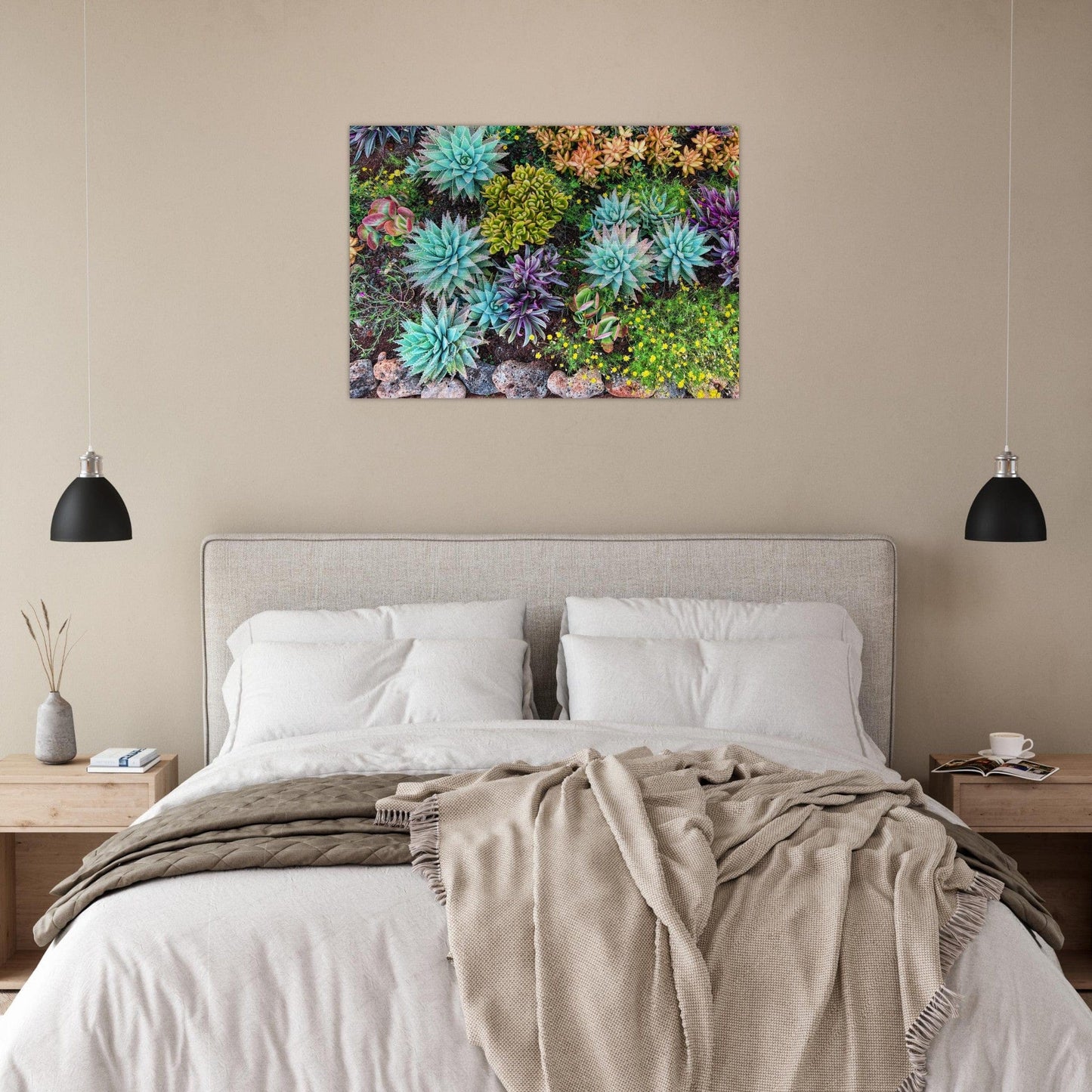 Cactus Mat Brushed Aluminum Print