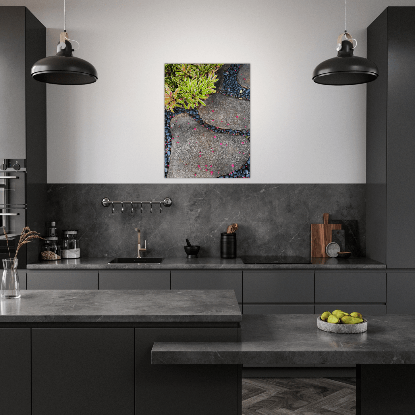 Steps in Paradise Brushed Aluminum Print