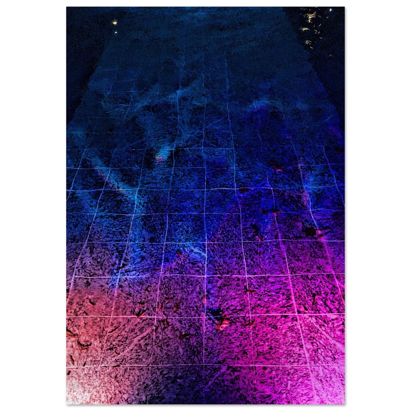 Trippy Nights Brushed Aluminum Print