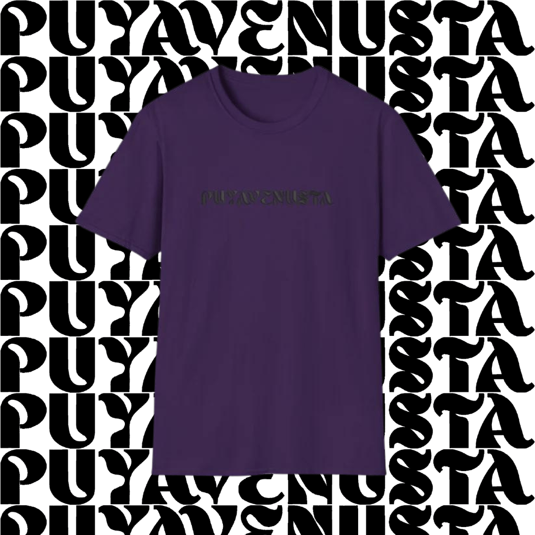 PUYAVENUSTA (BLACK LOGO) - UNISEX SOFTSTYLE T-SHIRT - PUYAVENUSTA