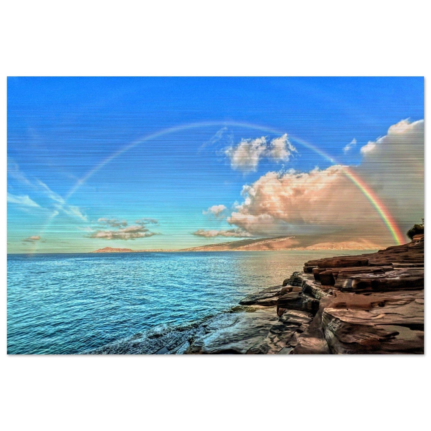 Hawaiian Paradise Brushed Aluminum Print