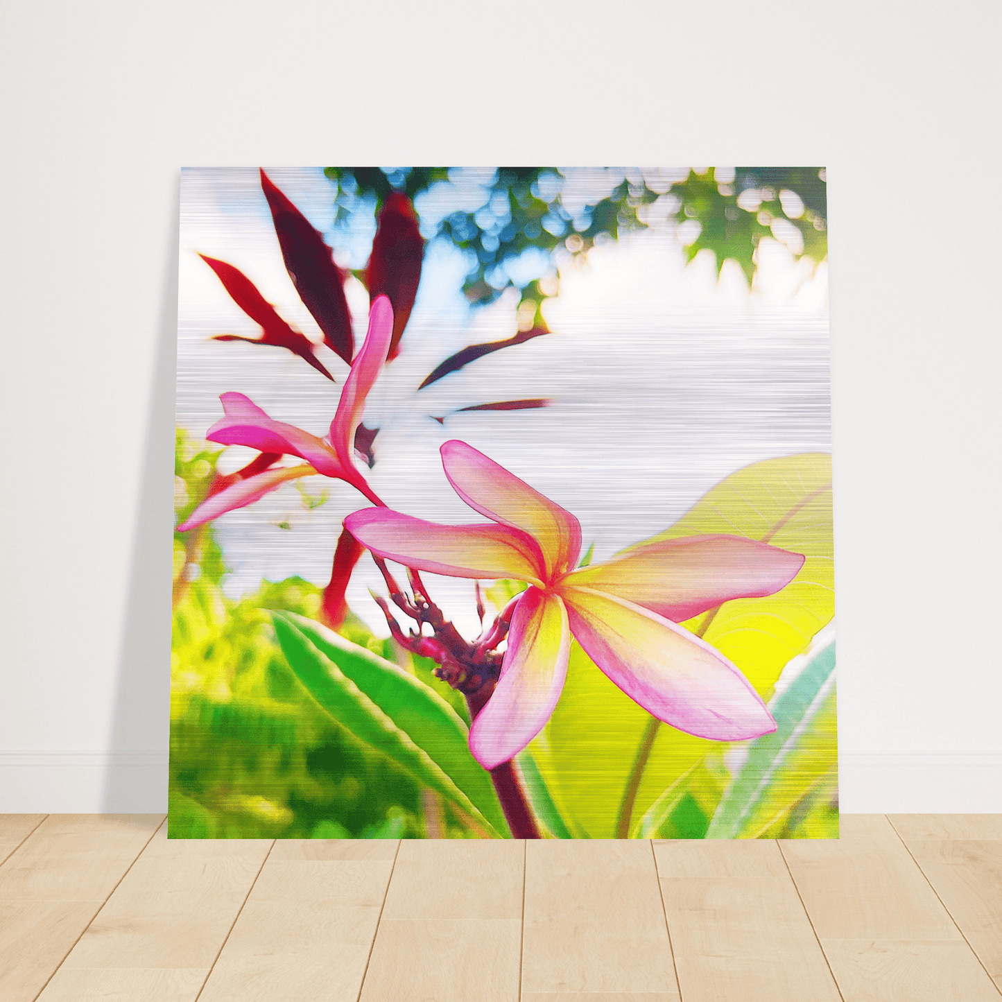 Plumerion Brushed Aluminum Print