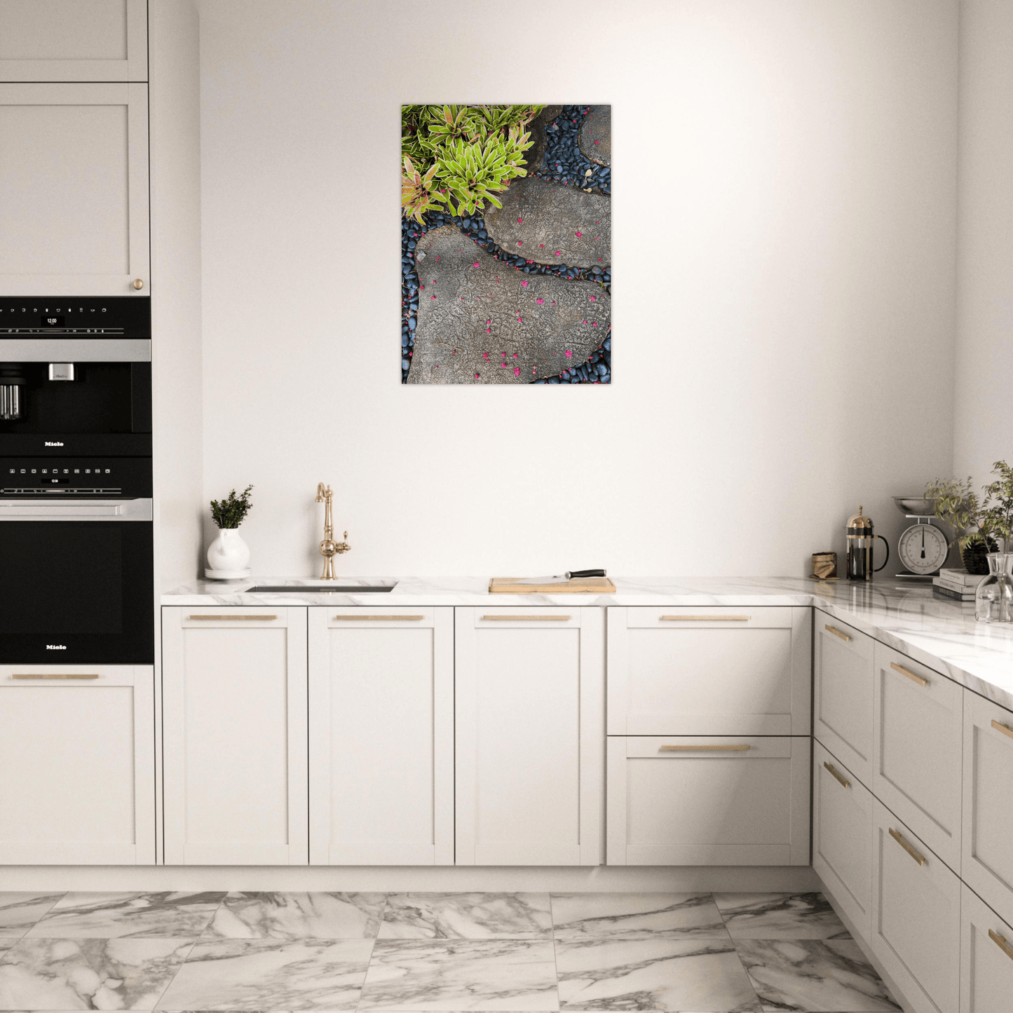 Steps in Paradise Brushed Aluminum Print