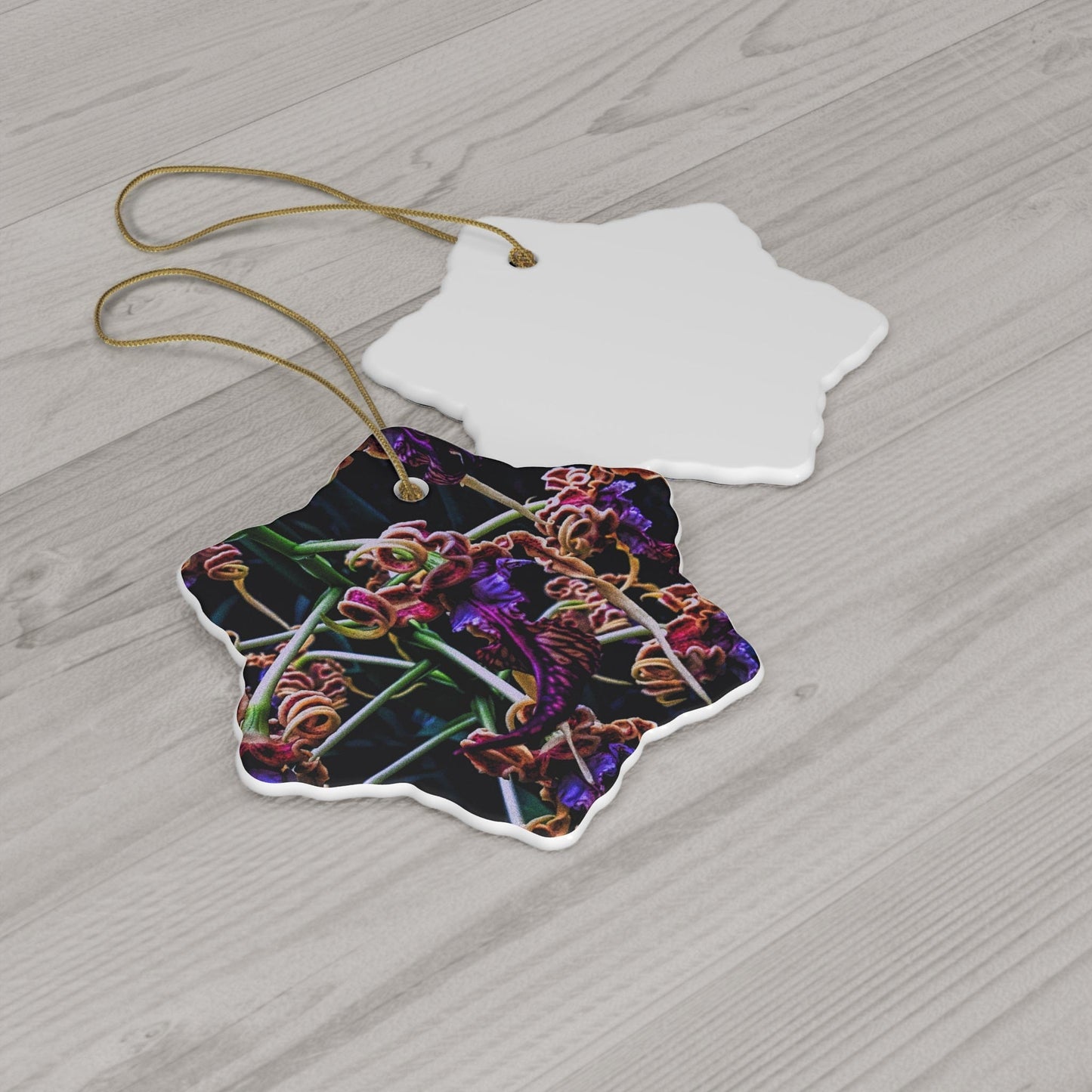 Orchidia Ceramic Ornament, 4 Shapes Available